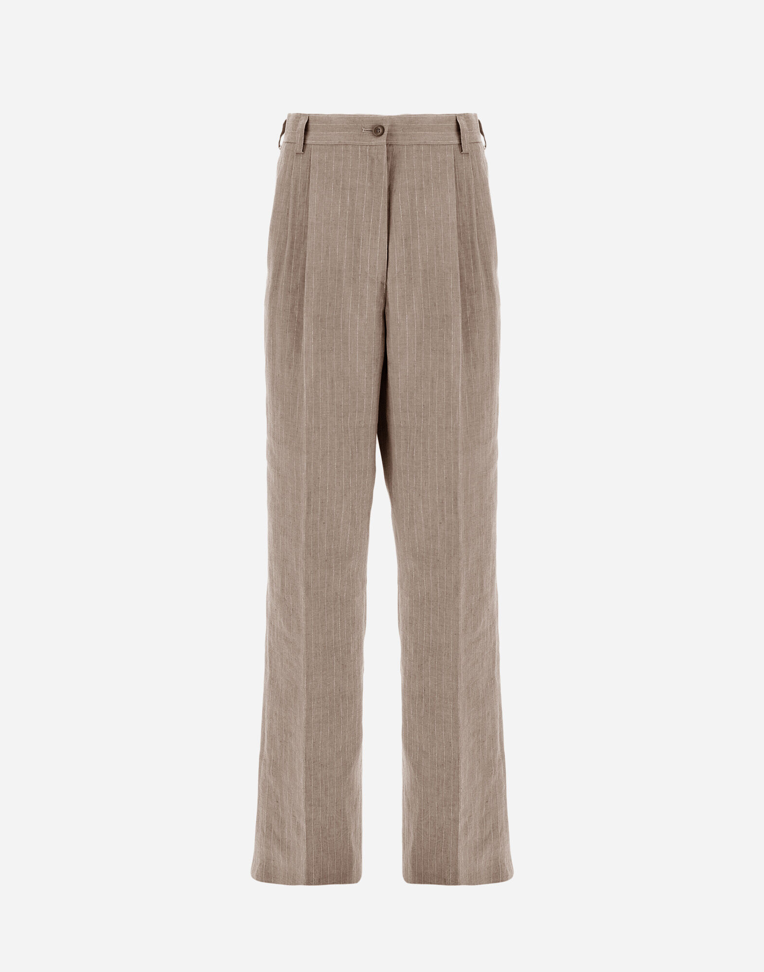 TROUSERS IN LINEN?PINSTRIPE
