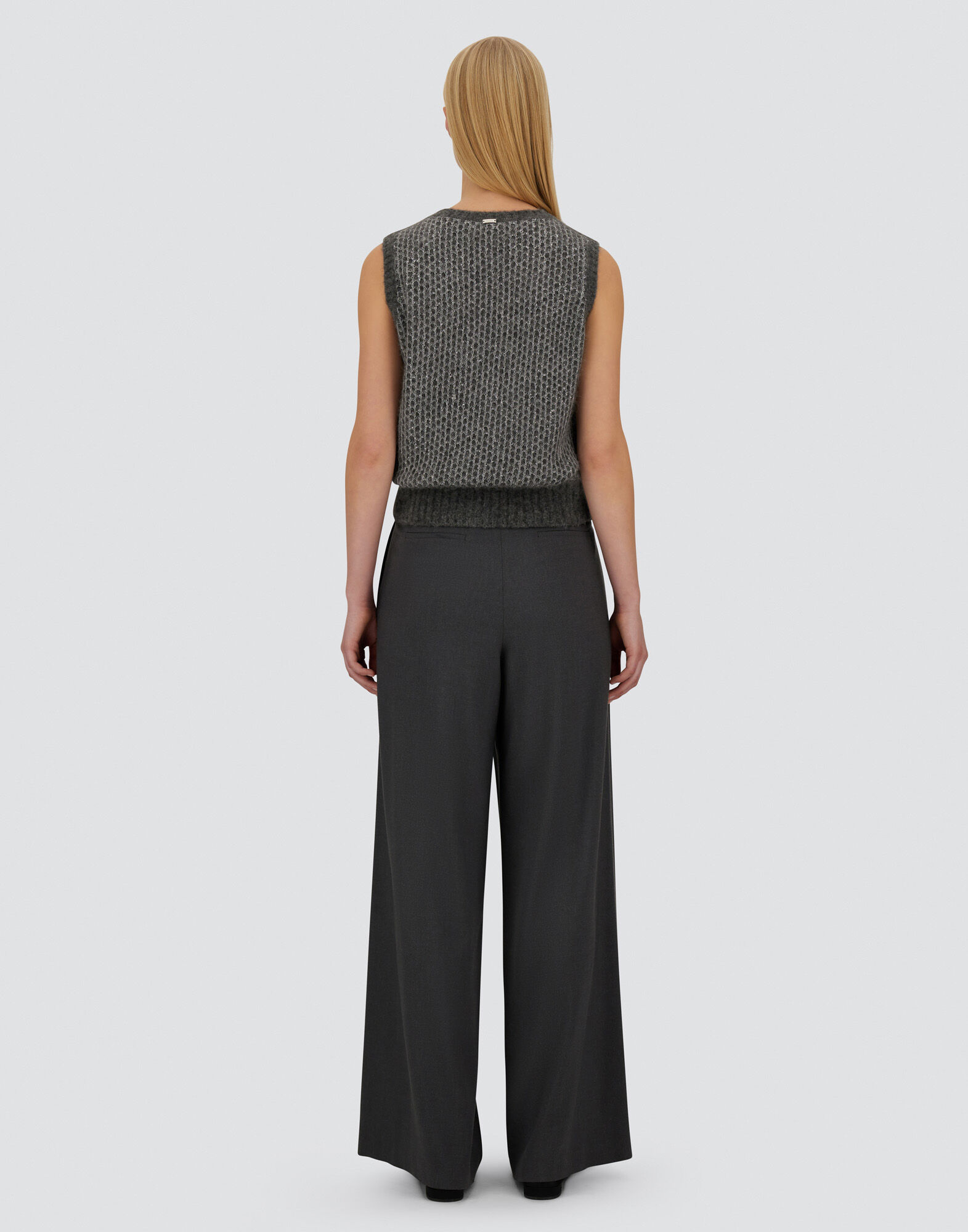 RESORT TROUSERS IN MELANGE FLANNEL