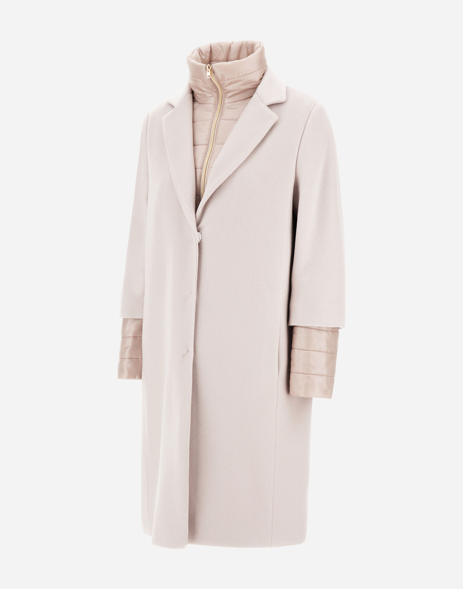 COAT IN NEW CASHMERE AND NYLON ULTRALIGHT