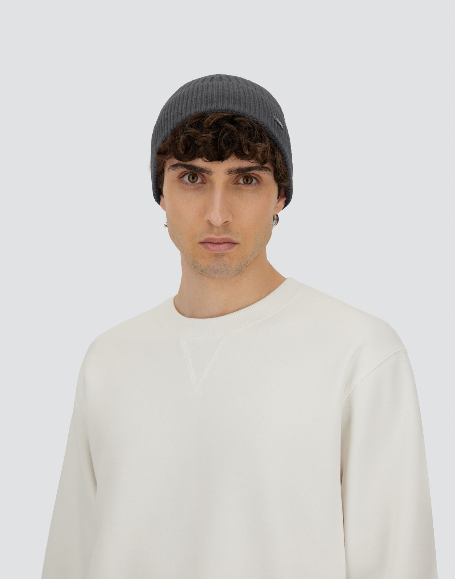 BEANIE IN DOUBLE RIB WOOL