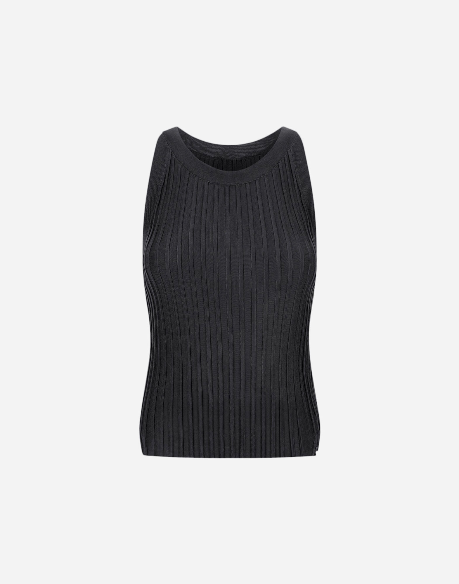 TANK?TOP IN SHINY VISCOSE RIB