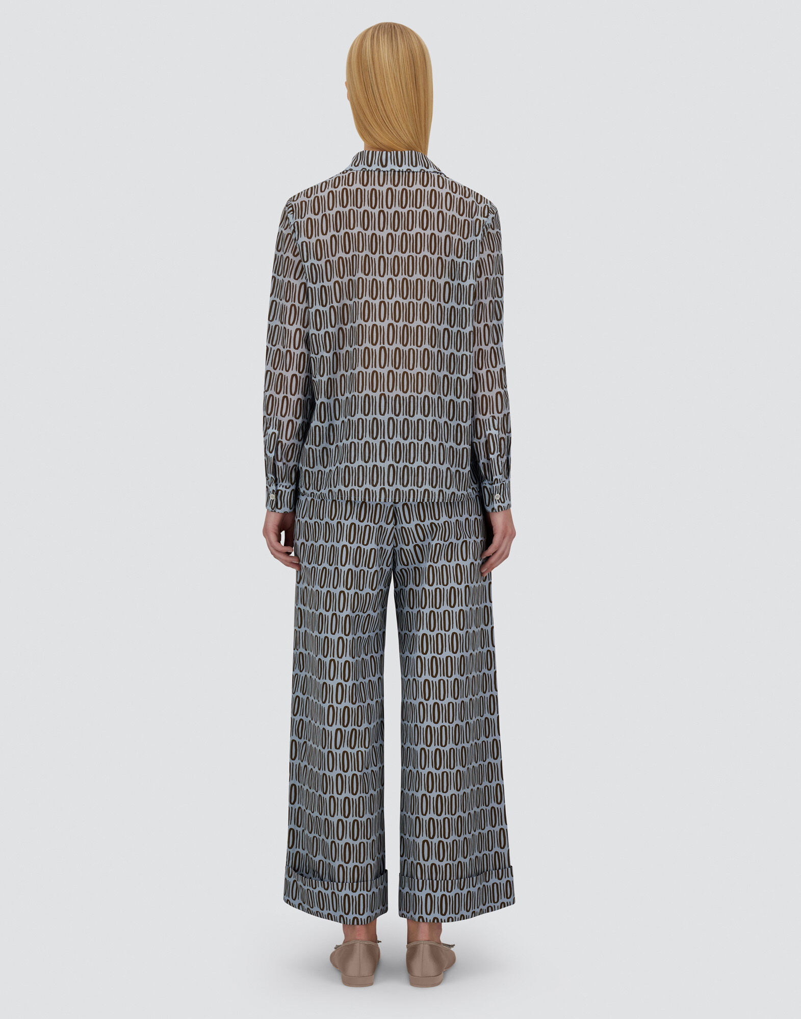 RESORT SHIRT IN LIGHT COTTON RECTANGULAR PRINT