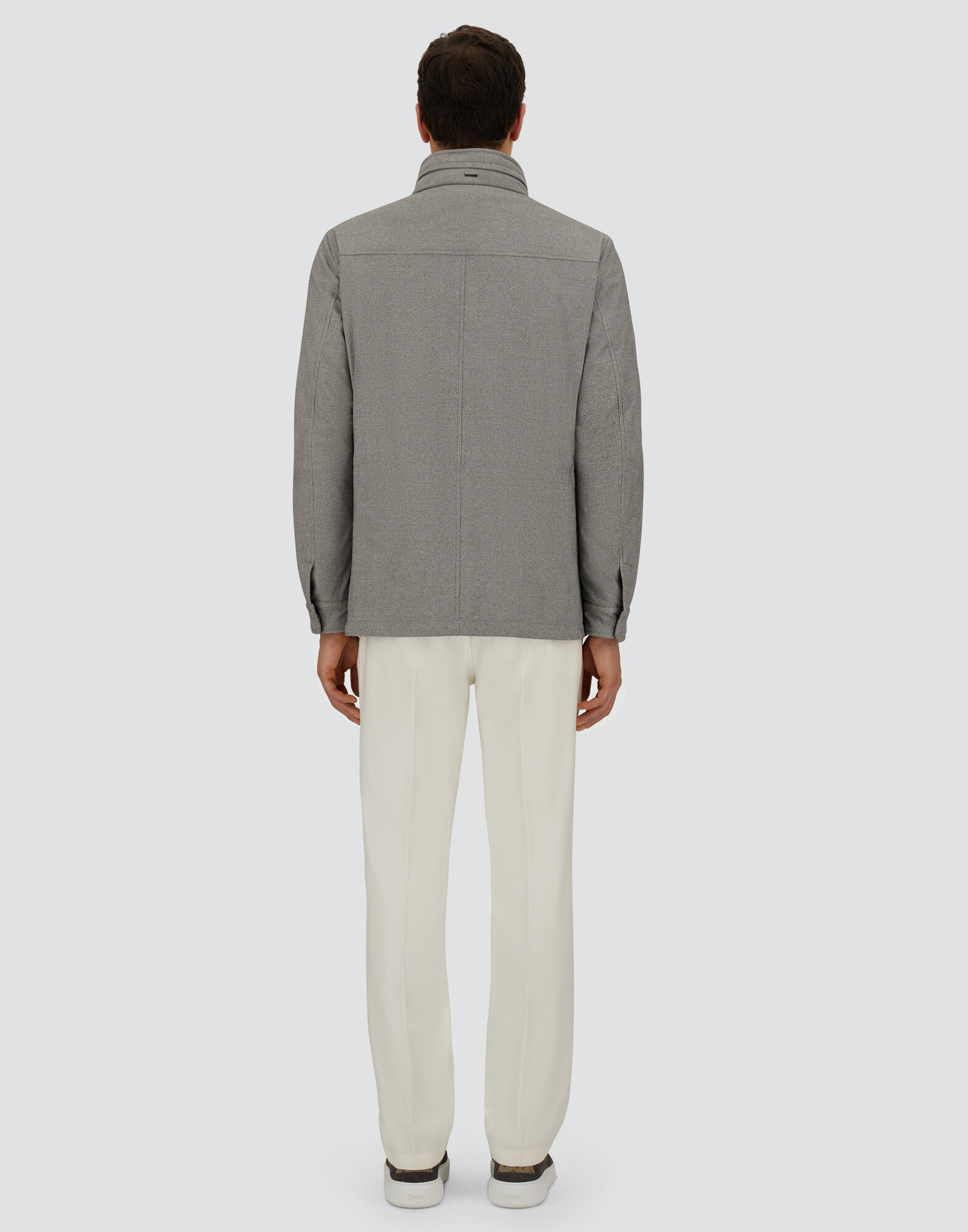 RESORT FIELD JACKET IN MELANGE SUEDE EFFECT