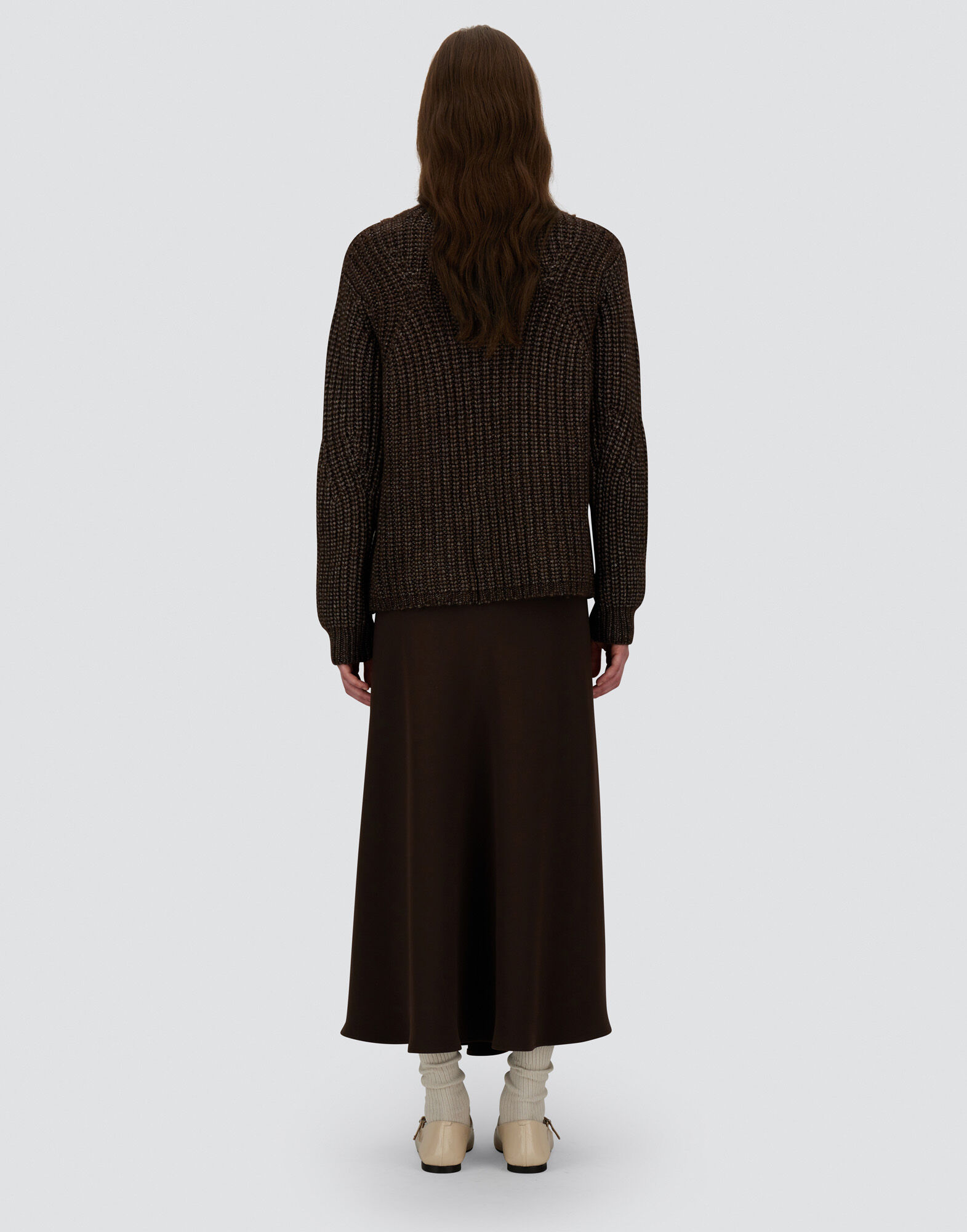 SWEATER IN COBBED BLOWN ALPACA WOOL