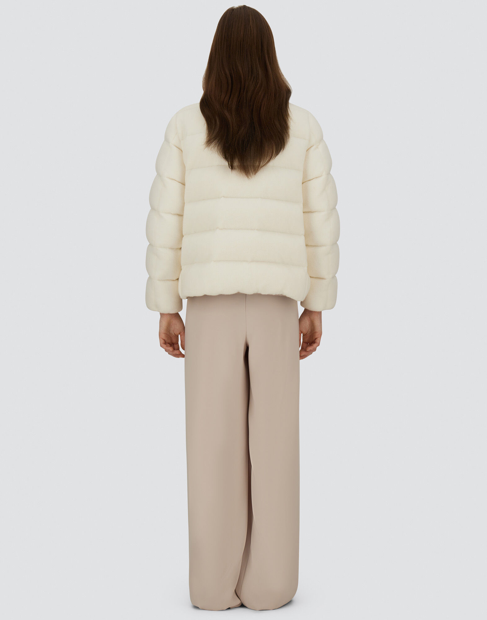 JACKET IN SHINY KNIT EFFECT