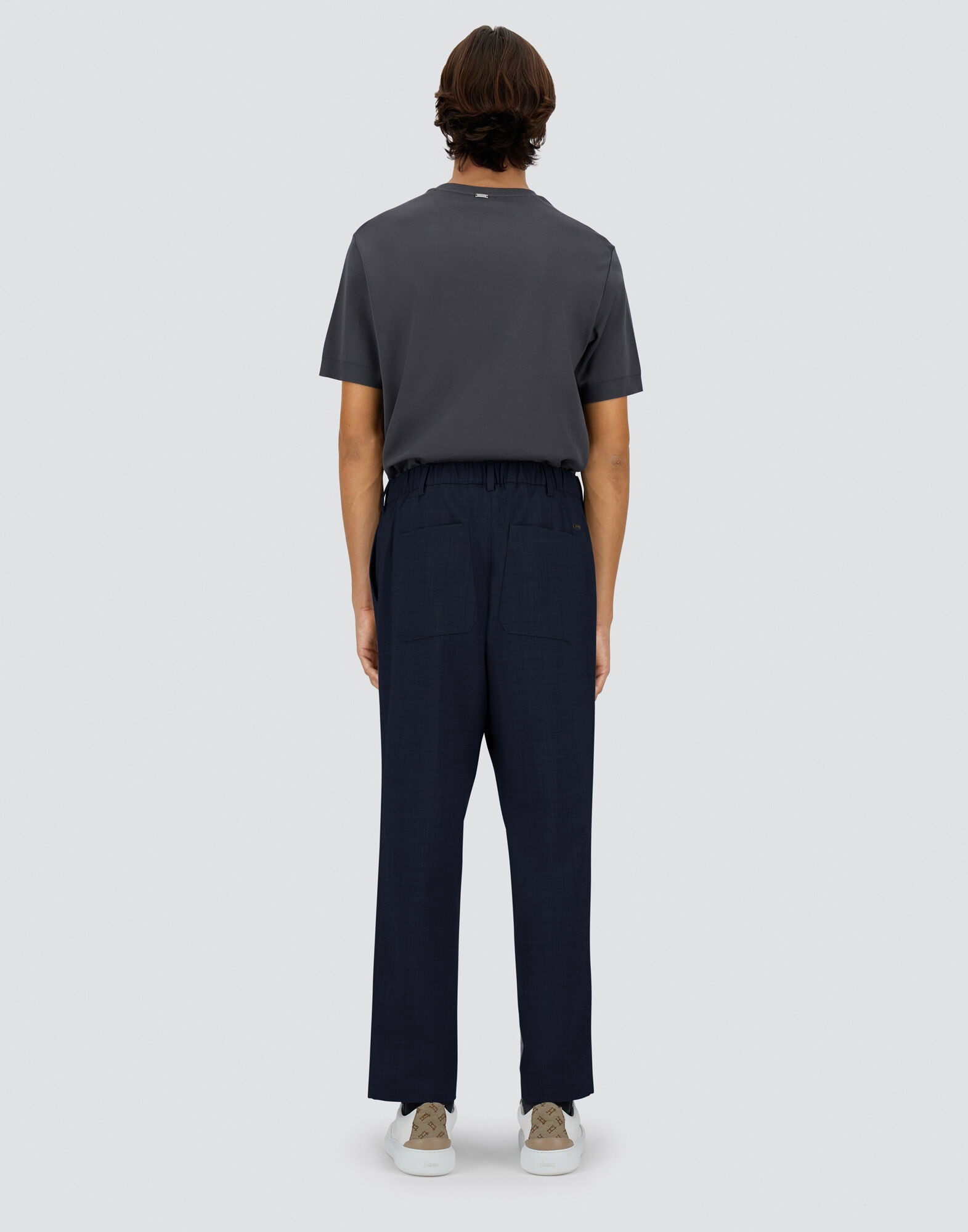 LIGHT WOOL BLEND TROUSERS