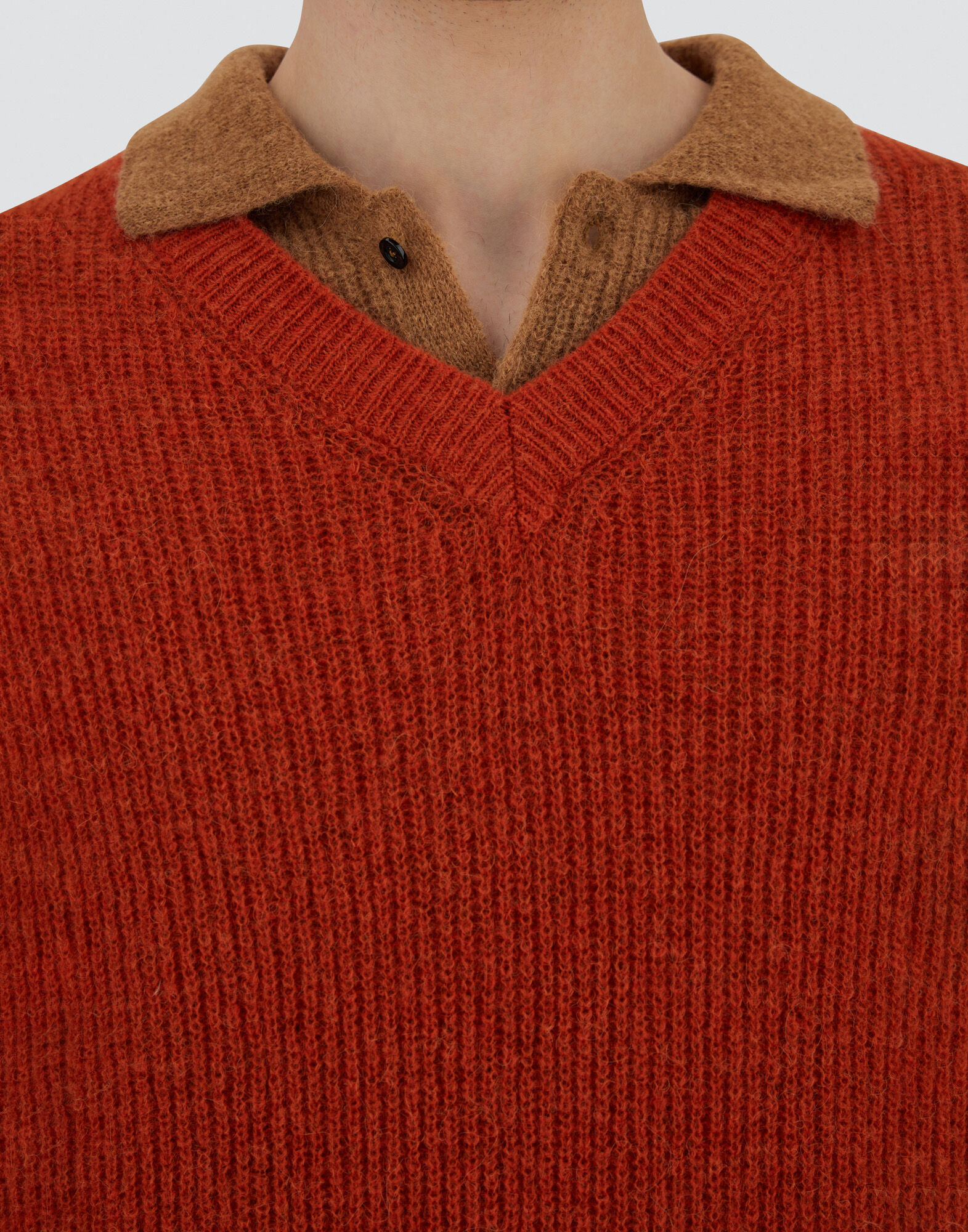 VEST IN COB STITCH ALPACA WOOL
