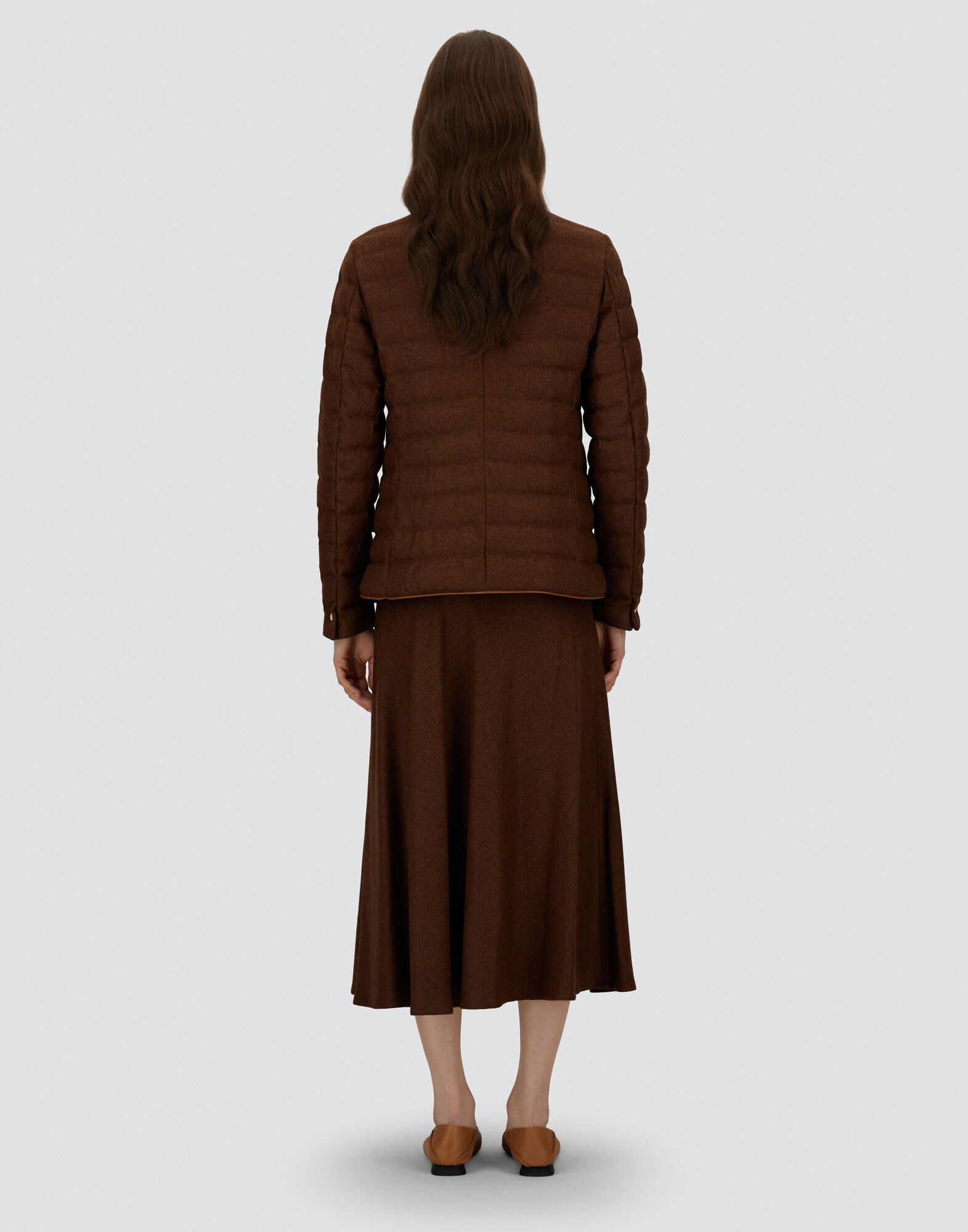 SKIRT IN VIRGIN WOOL TWEED
