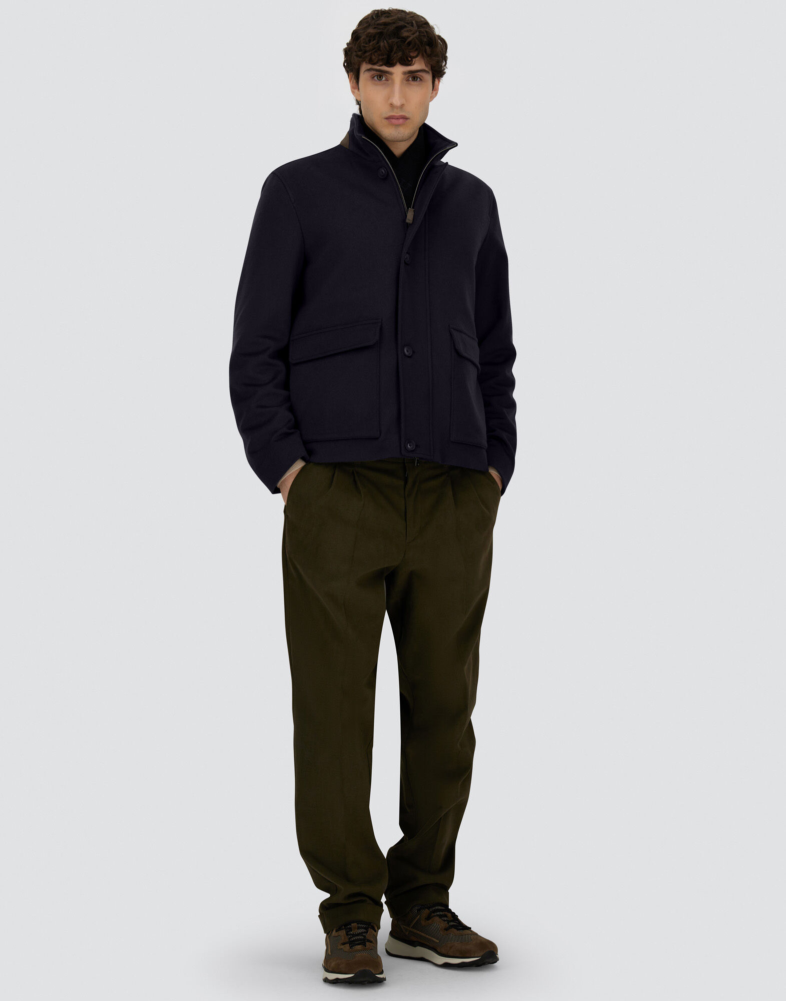 FIELD JACKET IN PURE CASHMERE