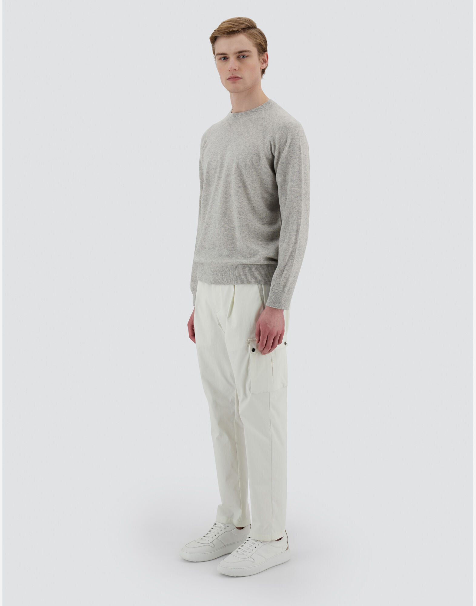 RESORT SWEATER IN PLAIN CASHMERE
