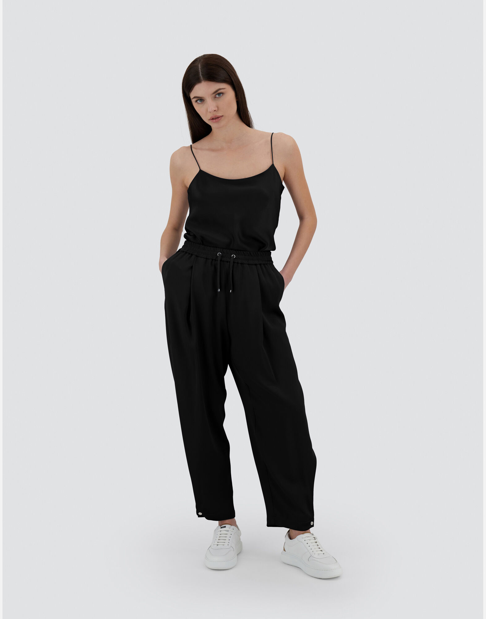 RESORT TROUSERS IN SATIN EFFECT