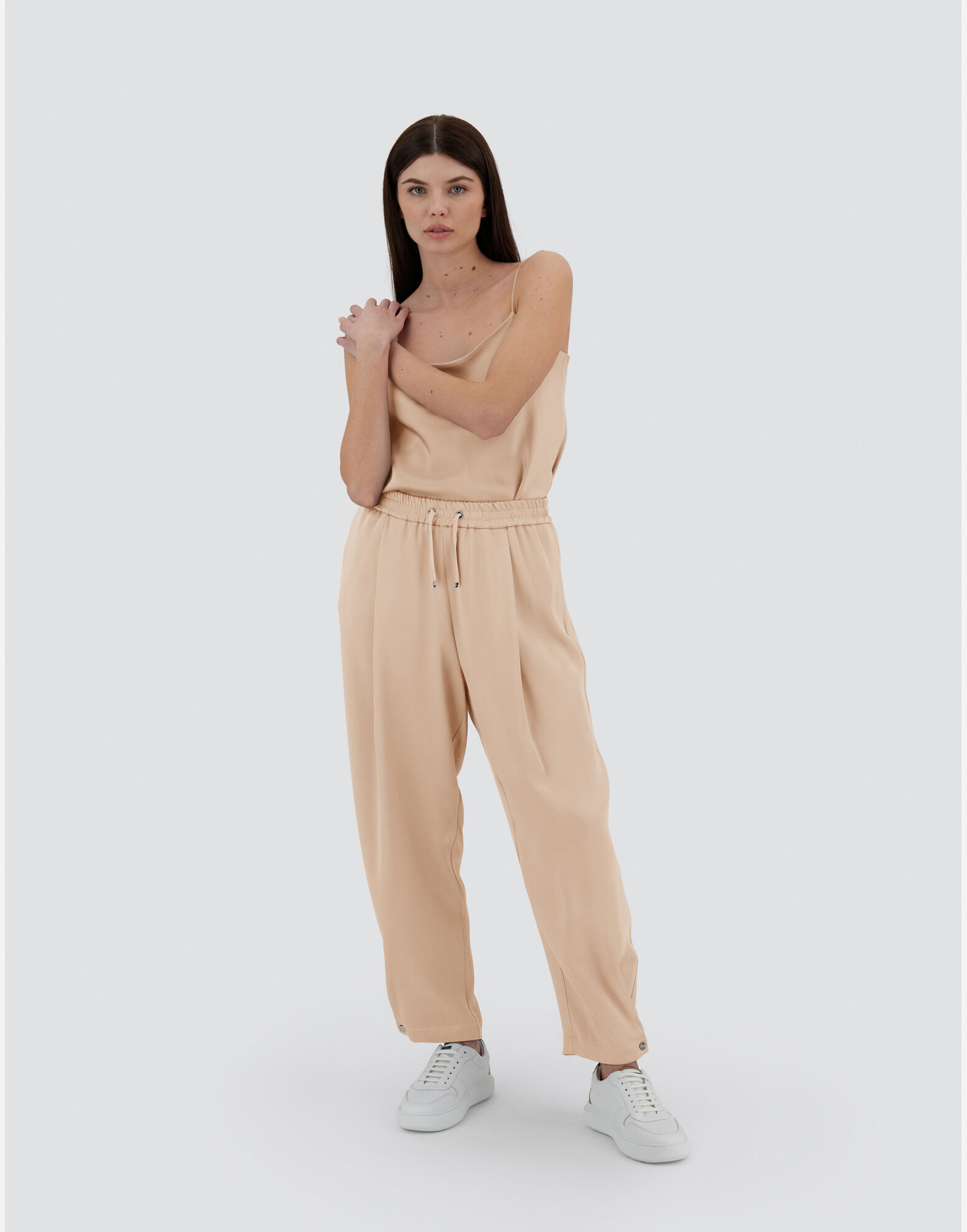 RESORT TROUSERS IN SATIN EFFECT