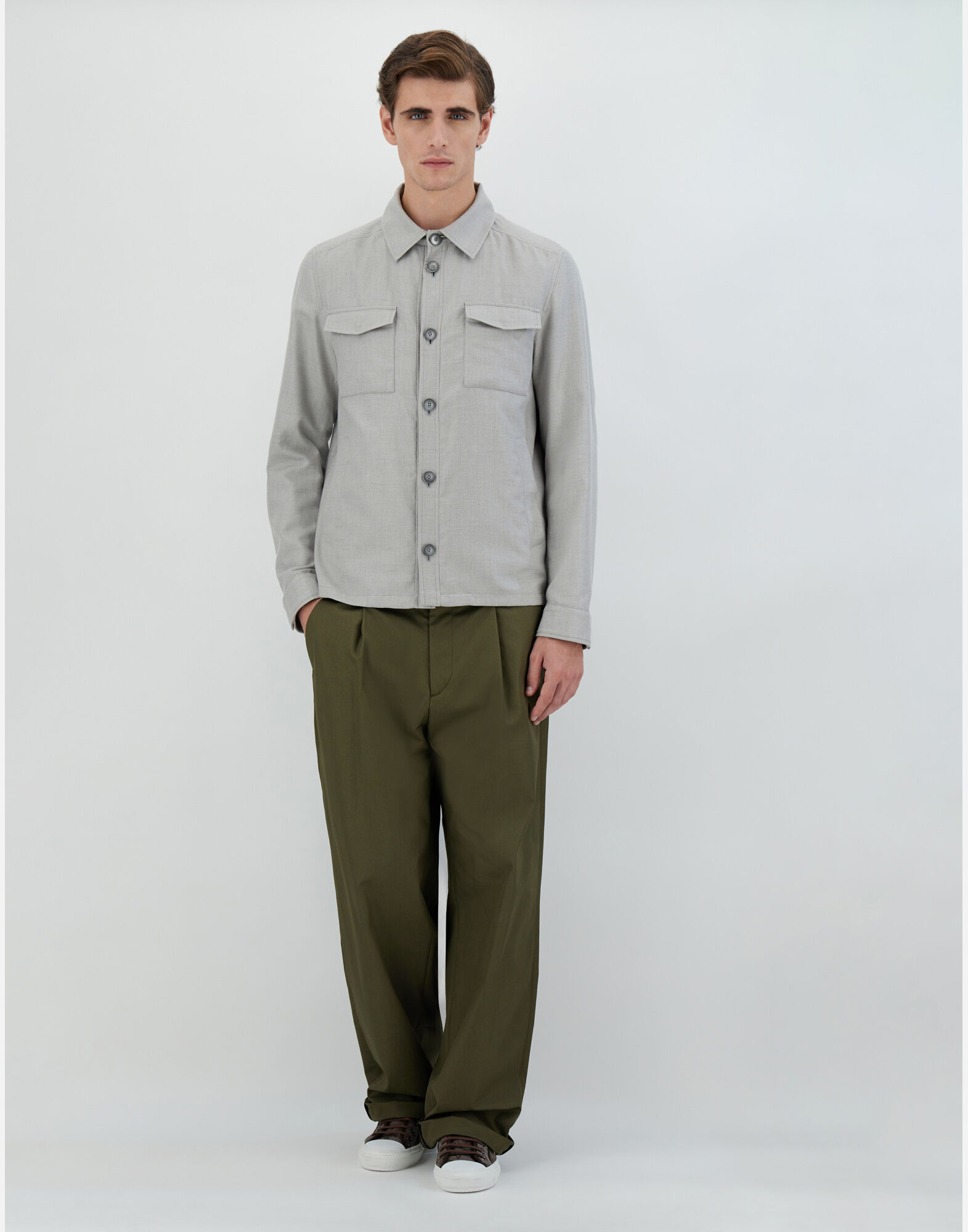 COTTON CASHMERE RAIN SHIRT