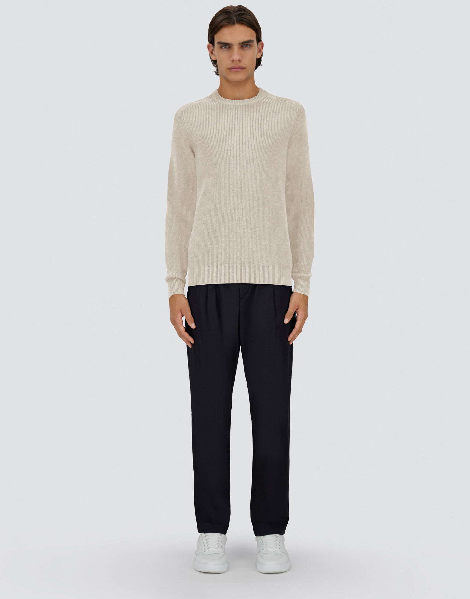 DRY COTTON KNIT SWEATER