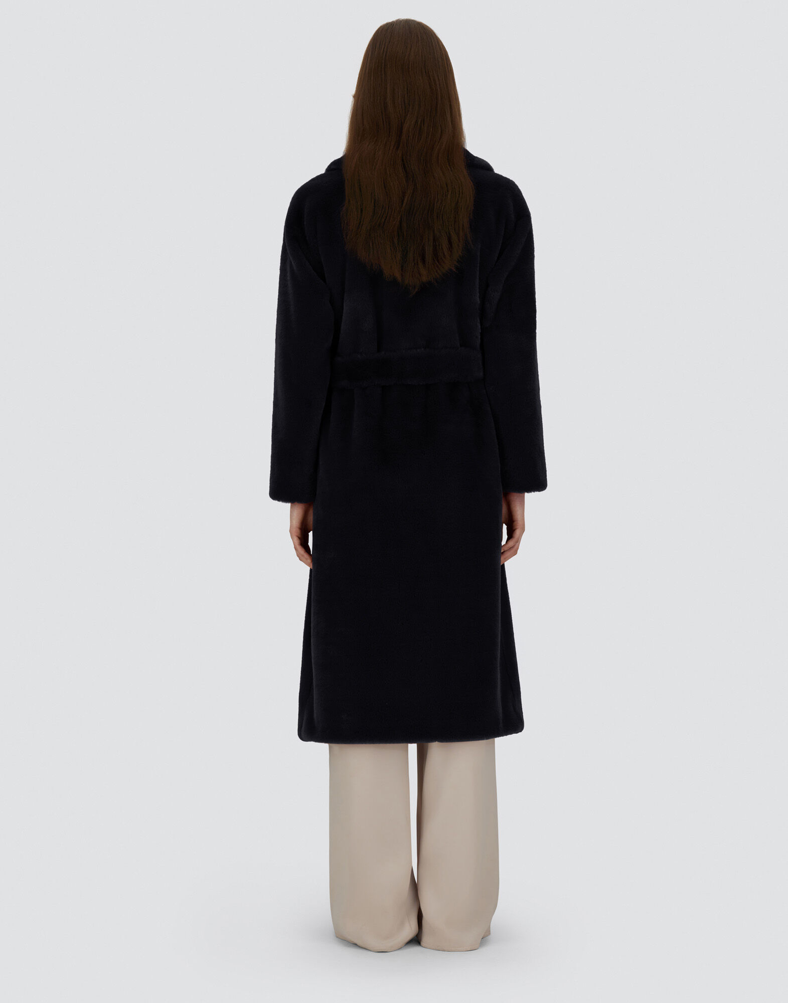 COAT IN SOFT ALTERNATIVE FUR