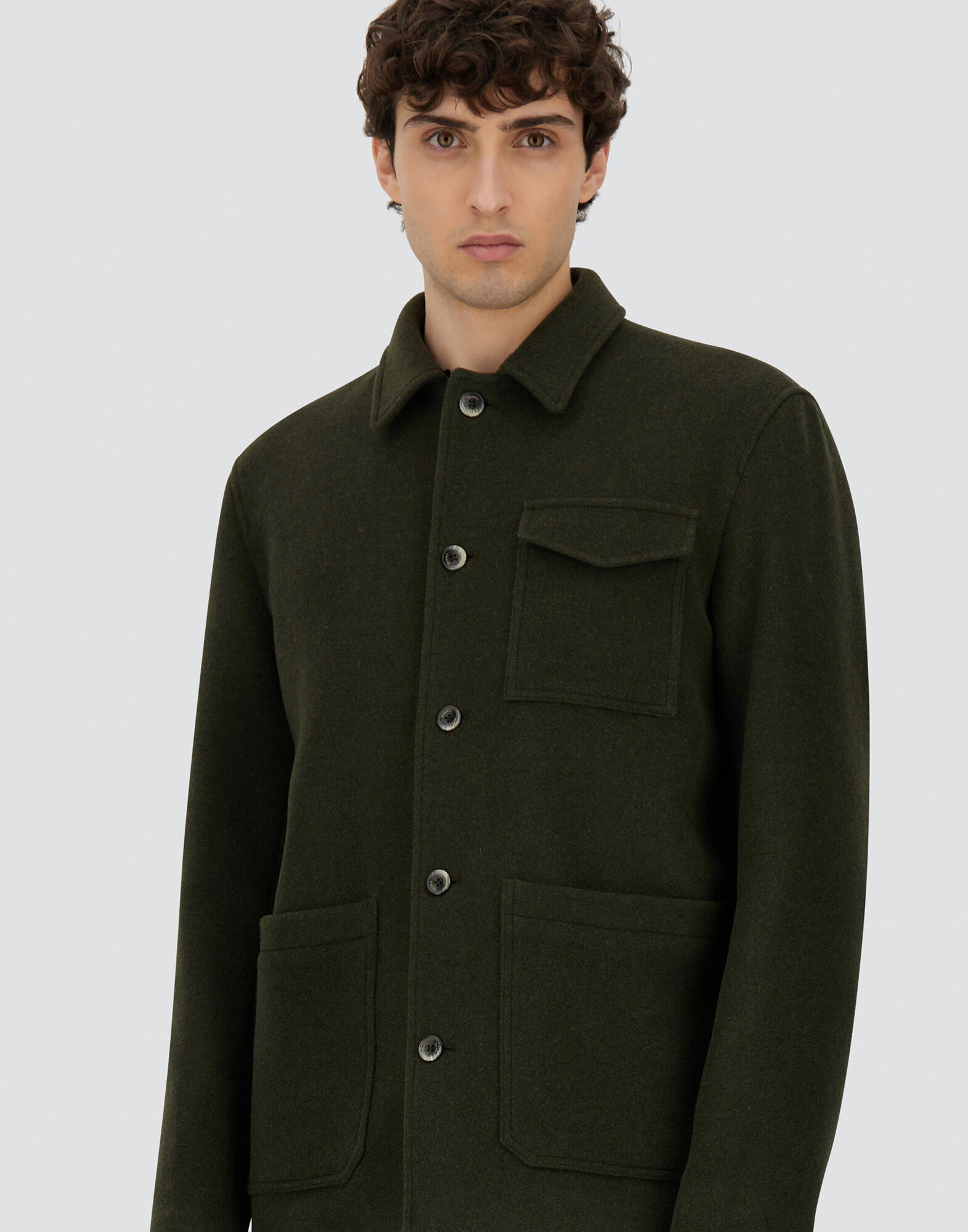 FIELD JACKET IN SOFT RECYCLED WOOL