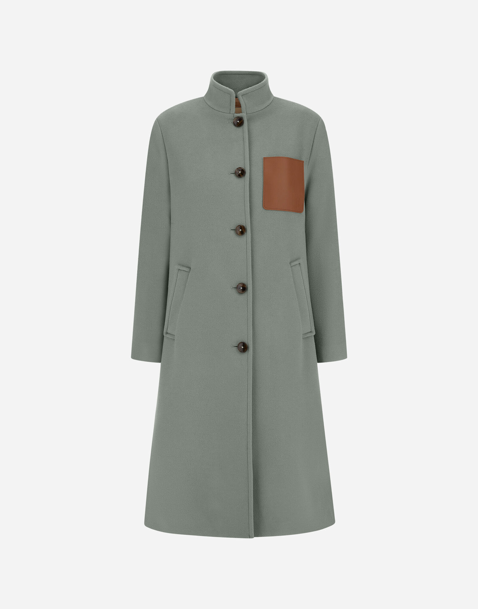 HIGH-NECK COAT IN LUXURY WOOL