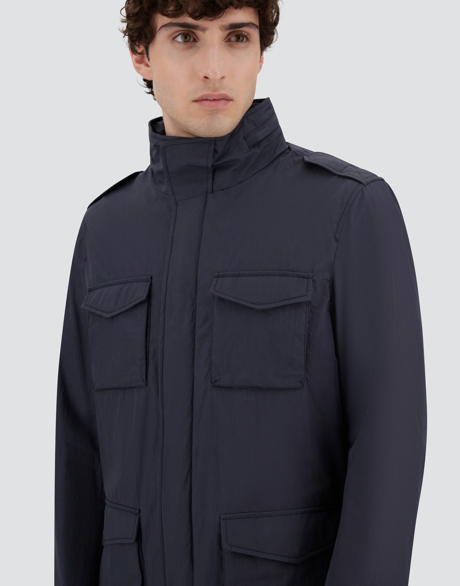 FIELD JACKET IN CRINKLE NYLON