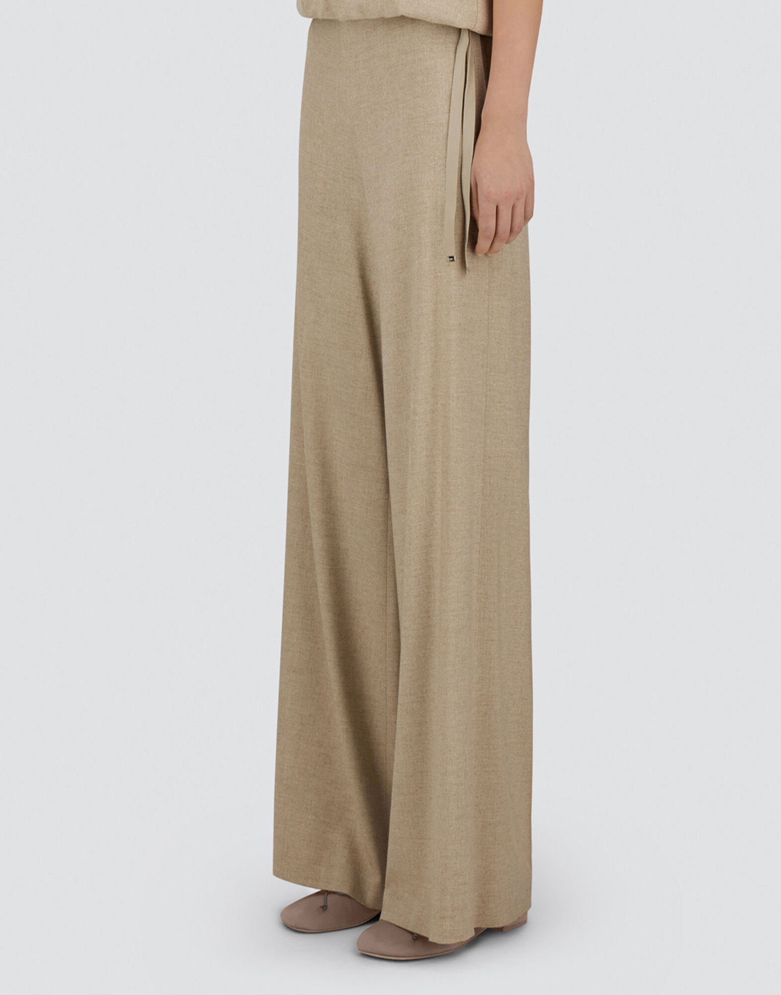 RESORT TROUSERS IN MELANGE FLANNEL