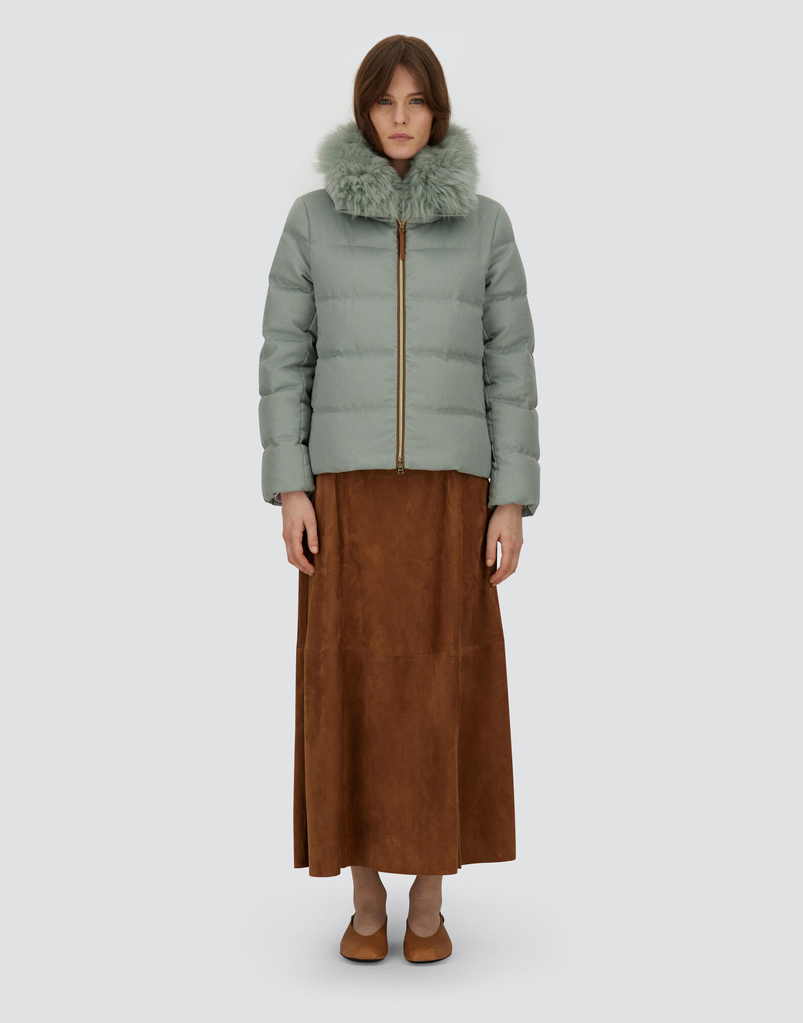 JACKET IN CASHMERE, SILK AND MONOGRAM