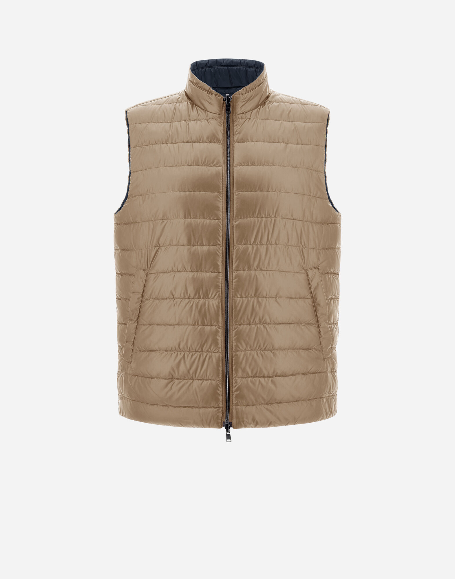 REVERSIBLE TWO-TONE WAISTCOAT IN NYLON ULTRALIGHT