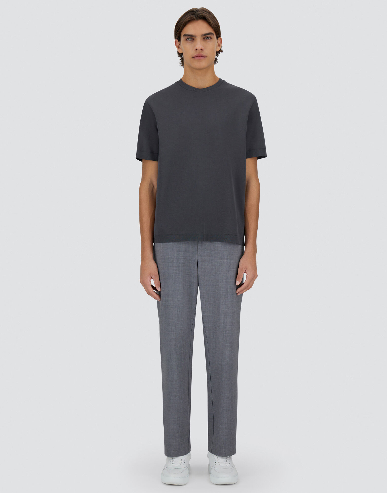 JERSEY KNIT EFFECT T-SHIRT