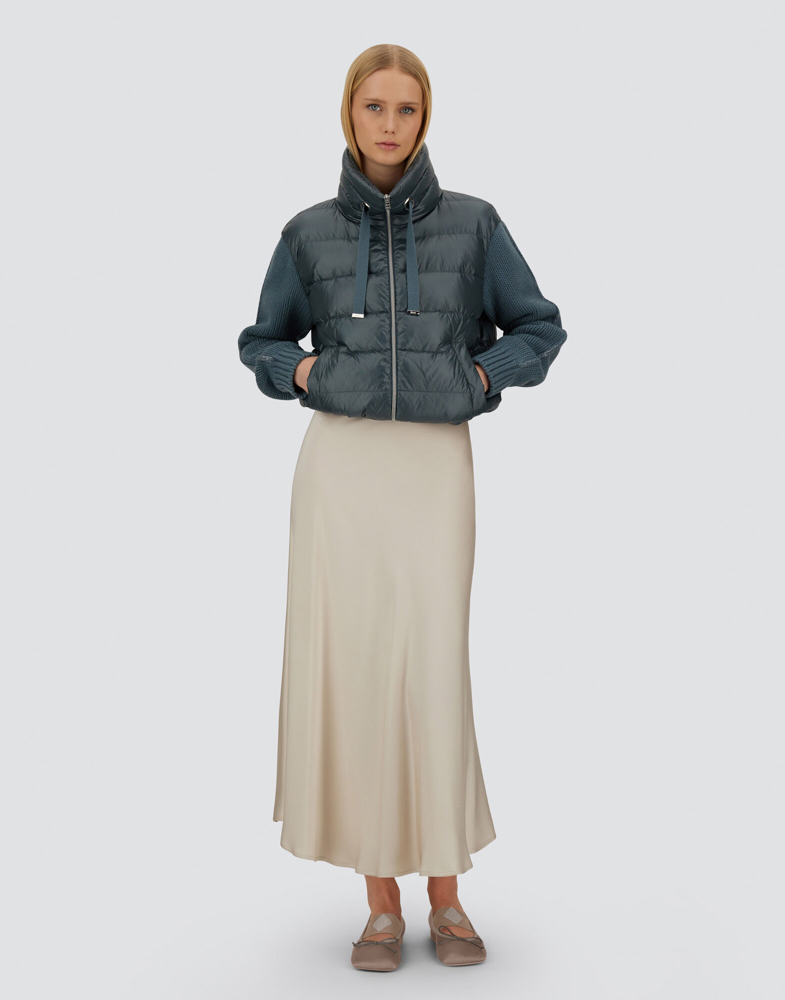 RESORT JACKET IN NYLON ULTRALIGHT & KNIT