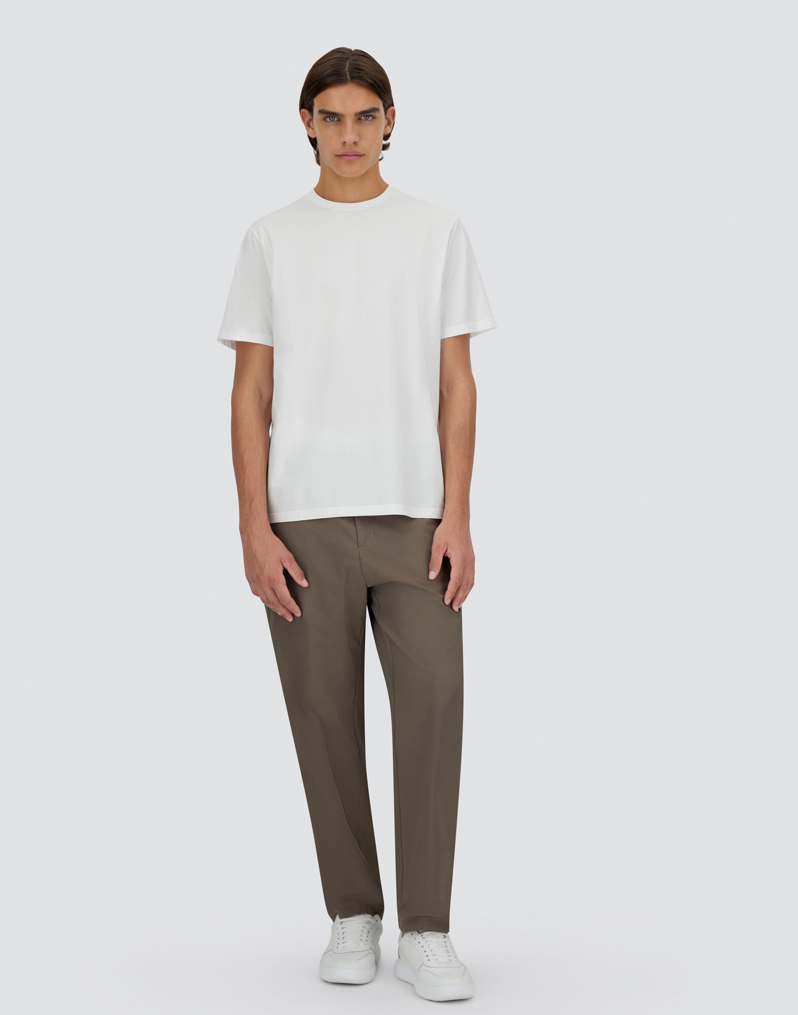SUPERFINE?COTTON STRETCH T-SHIRT