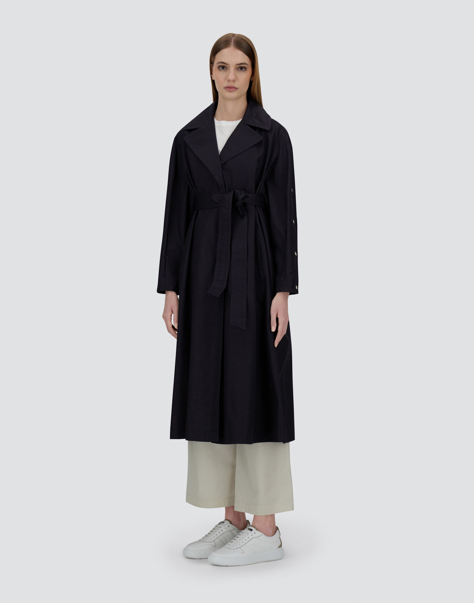 TRENCH COAT IN DELON AND MONOGRAM LUREX