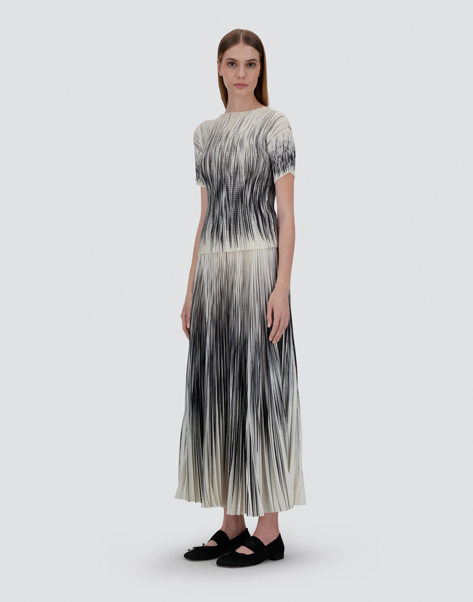 TOP IN SHADES OF PLEAT