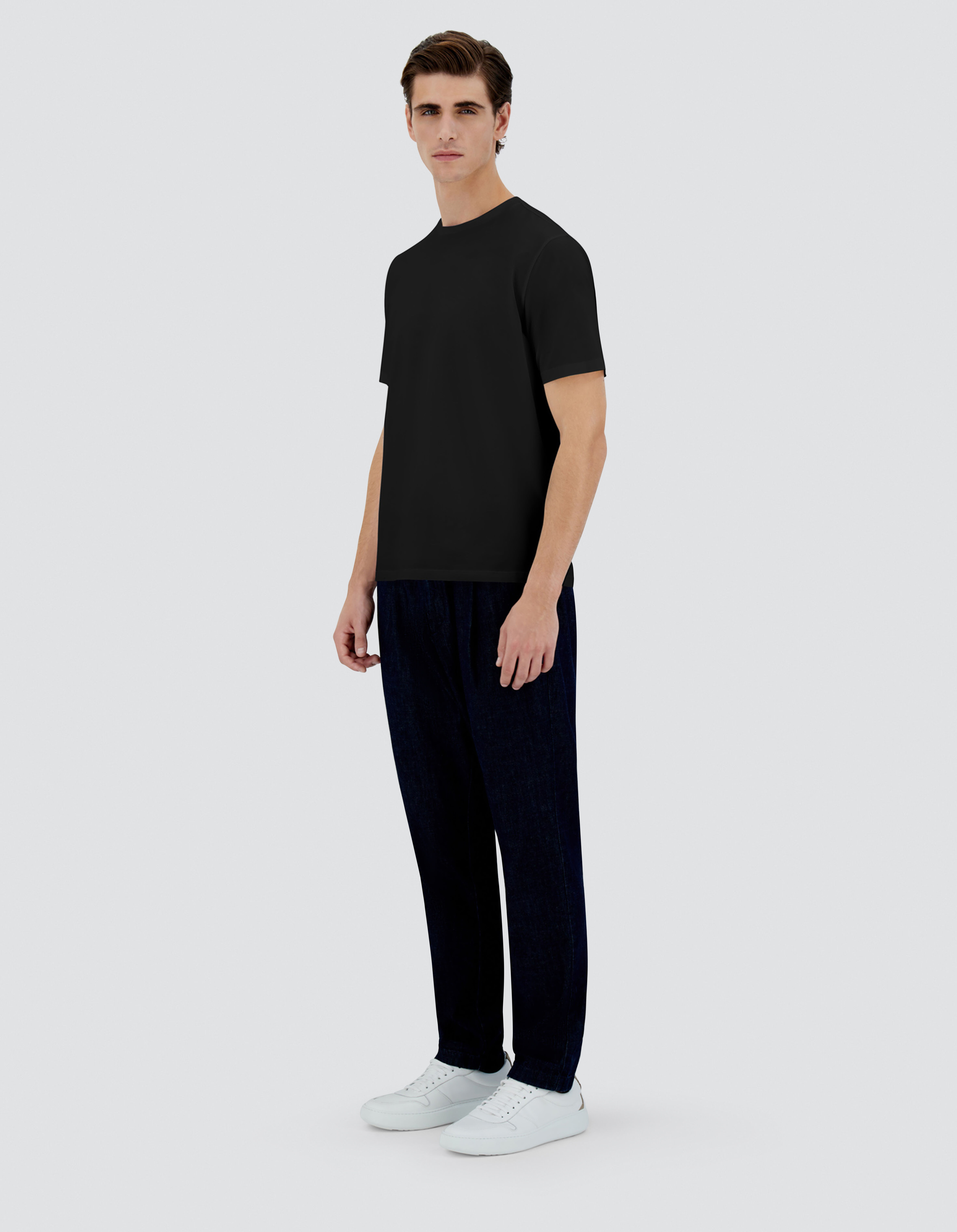 SUPERFINE?COTTON STRETCH T-SHIRT