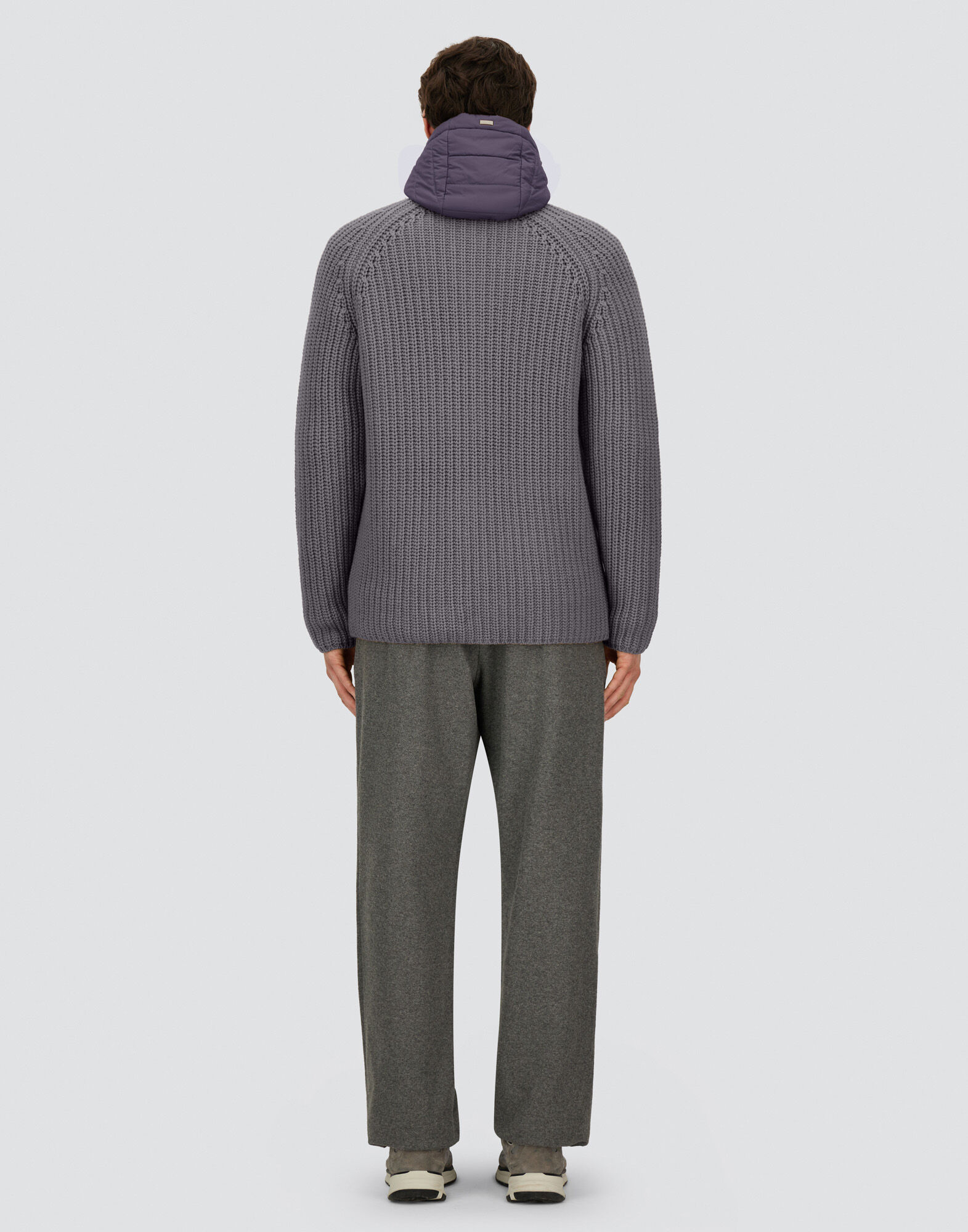 CARDIGAN IN COB STITCH WOOL