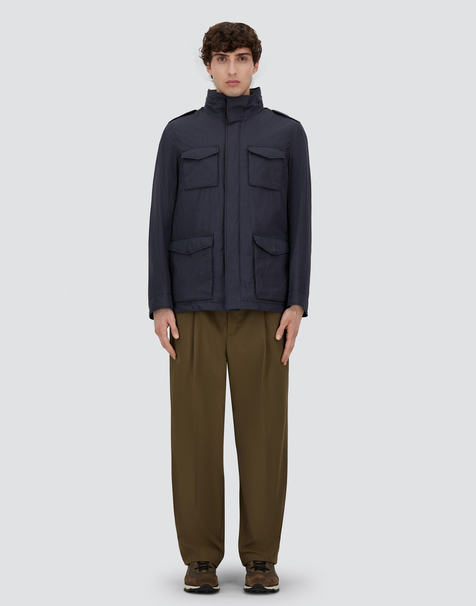 FIELD JACKET IN CRINKLE NYLON