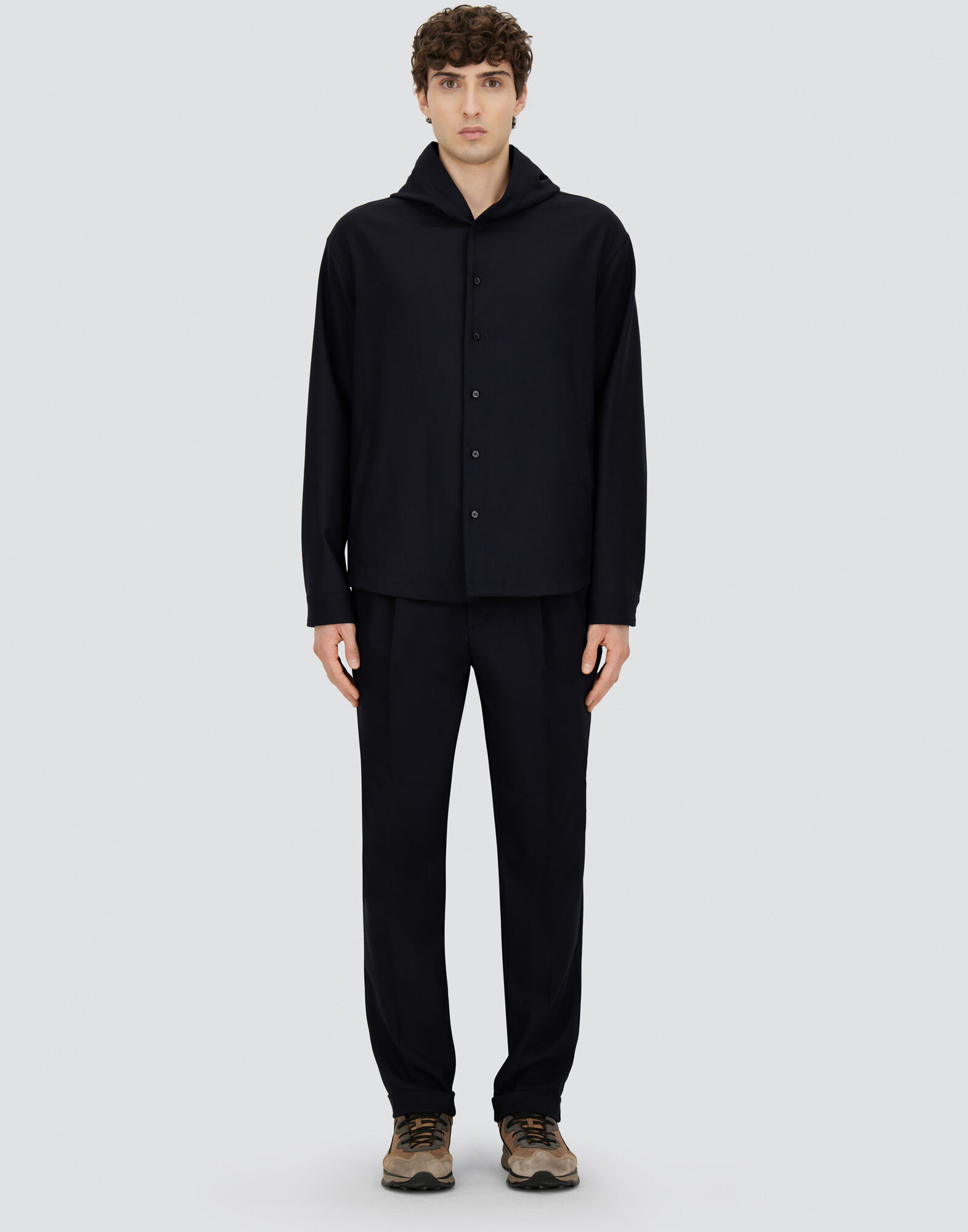 SHACKET IN FLUID WOOL