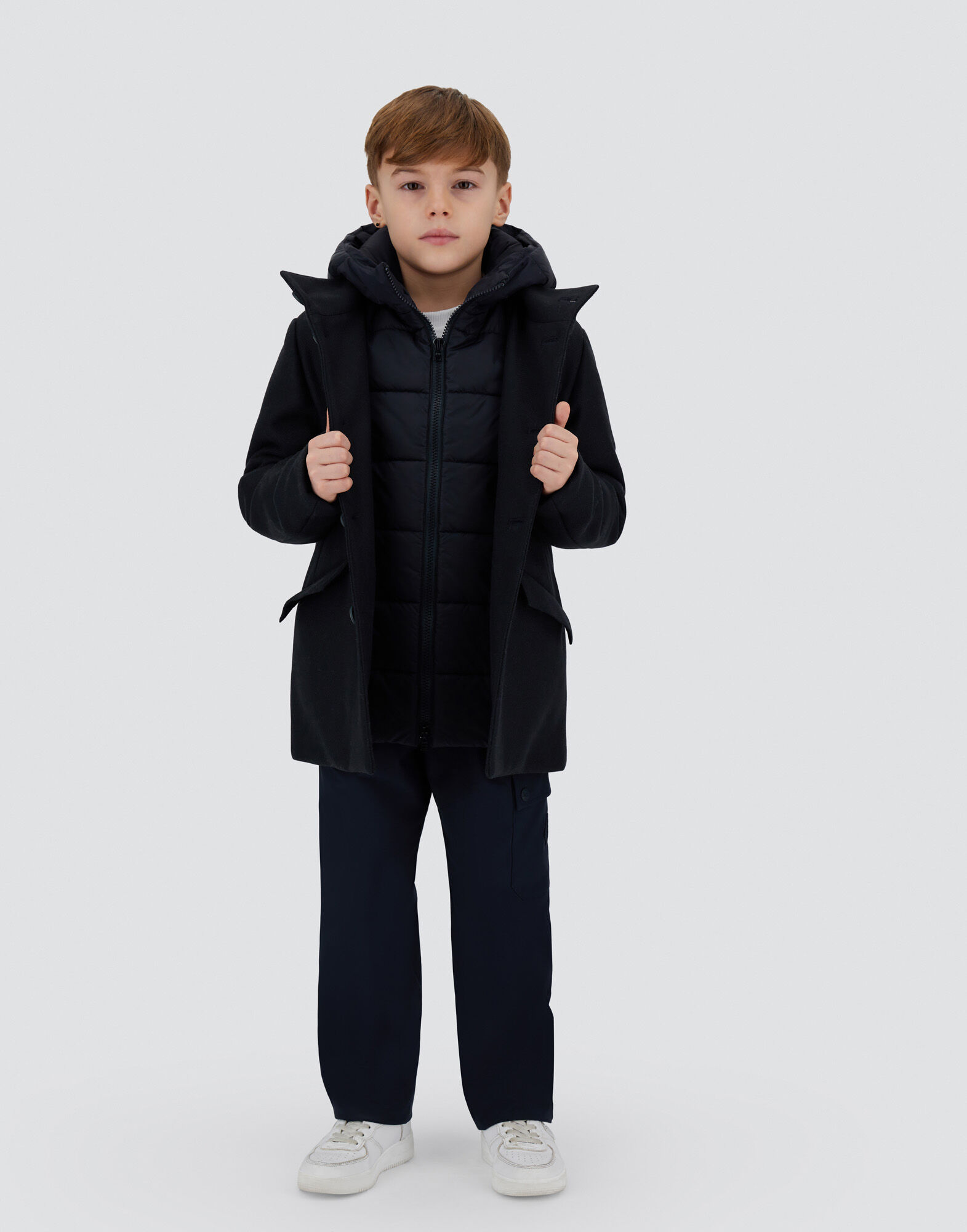 COAT IN ECOWOOL AND NYLON CHAMONIX