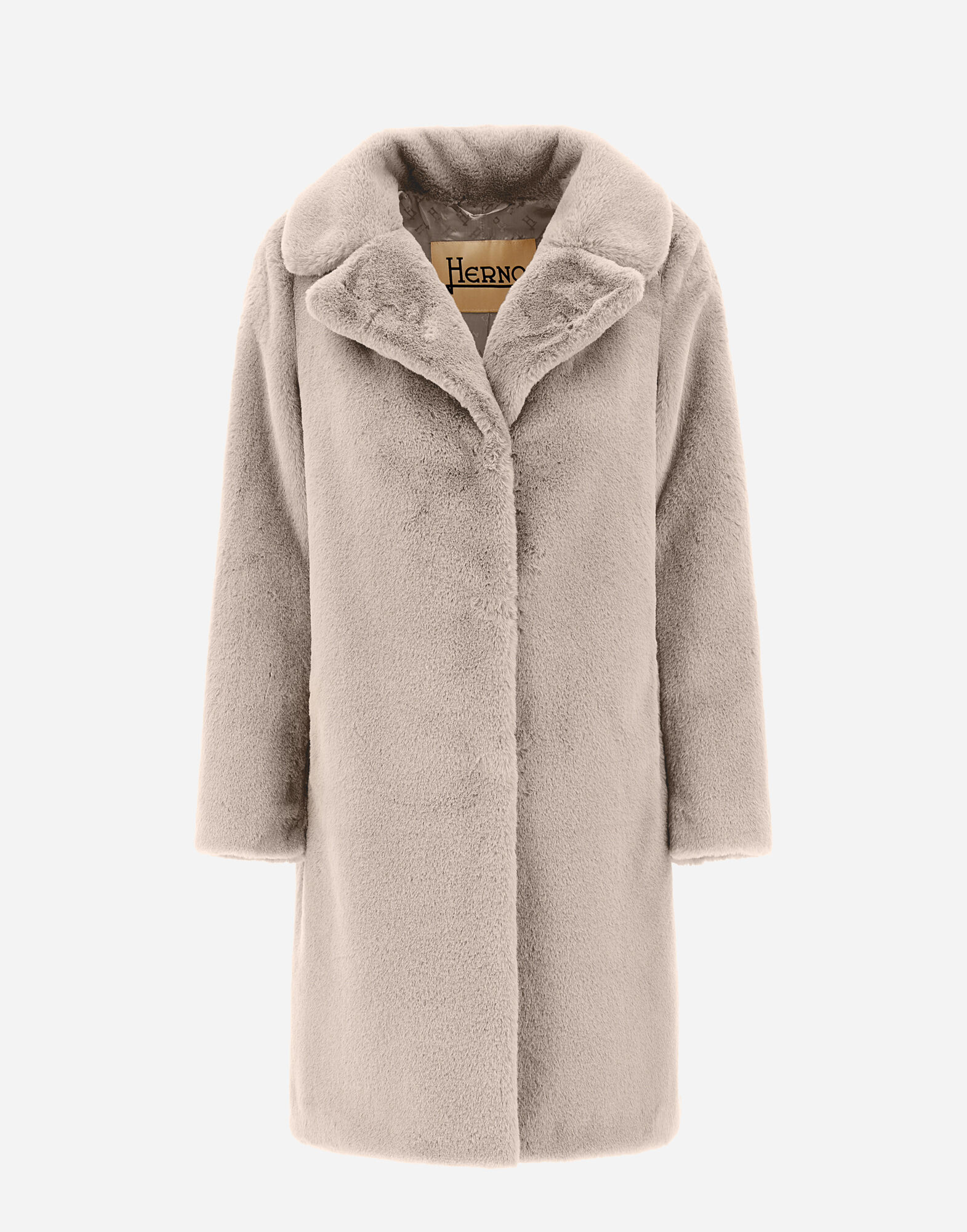 COAT IN SOFT ALTERNATIVE FUR