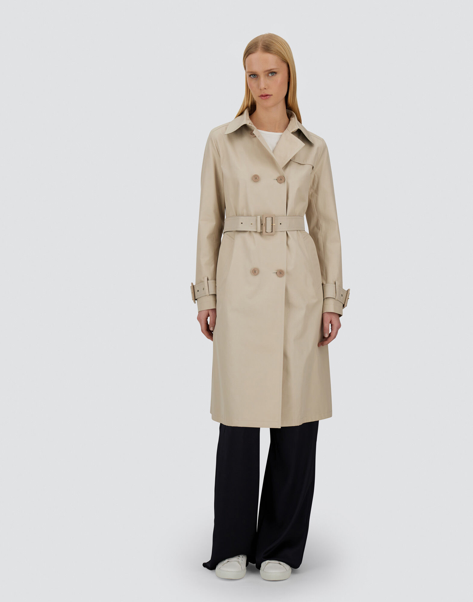 TRENCH COAT IN DELON AND MONOGRAM LUREX