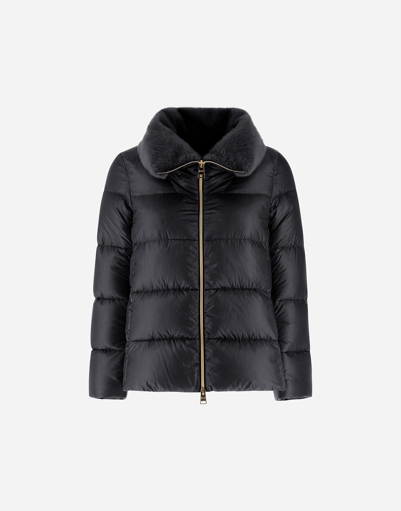 JACKET IN NYLON ULTRALIGHT AND LADY ALTERNATIVE FUR