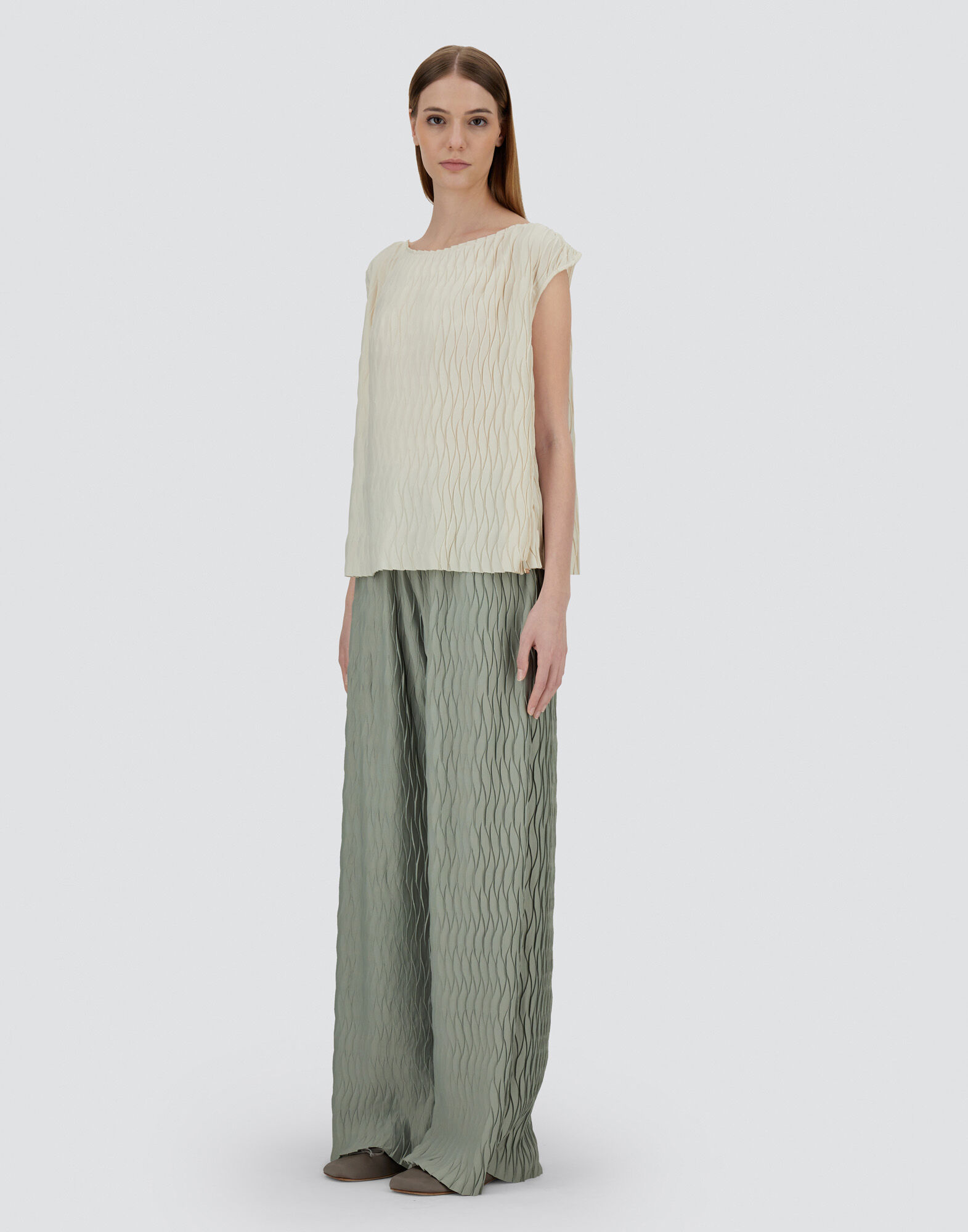 TANK?TOP IN WRINKLED EFFECT