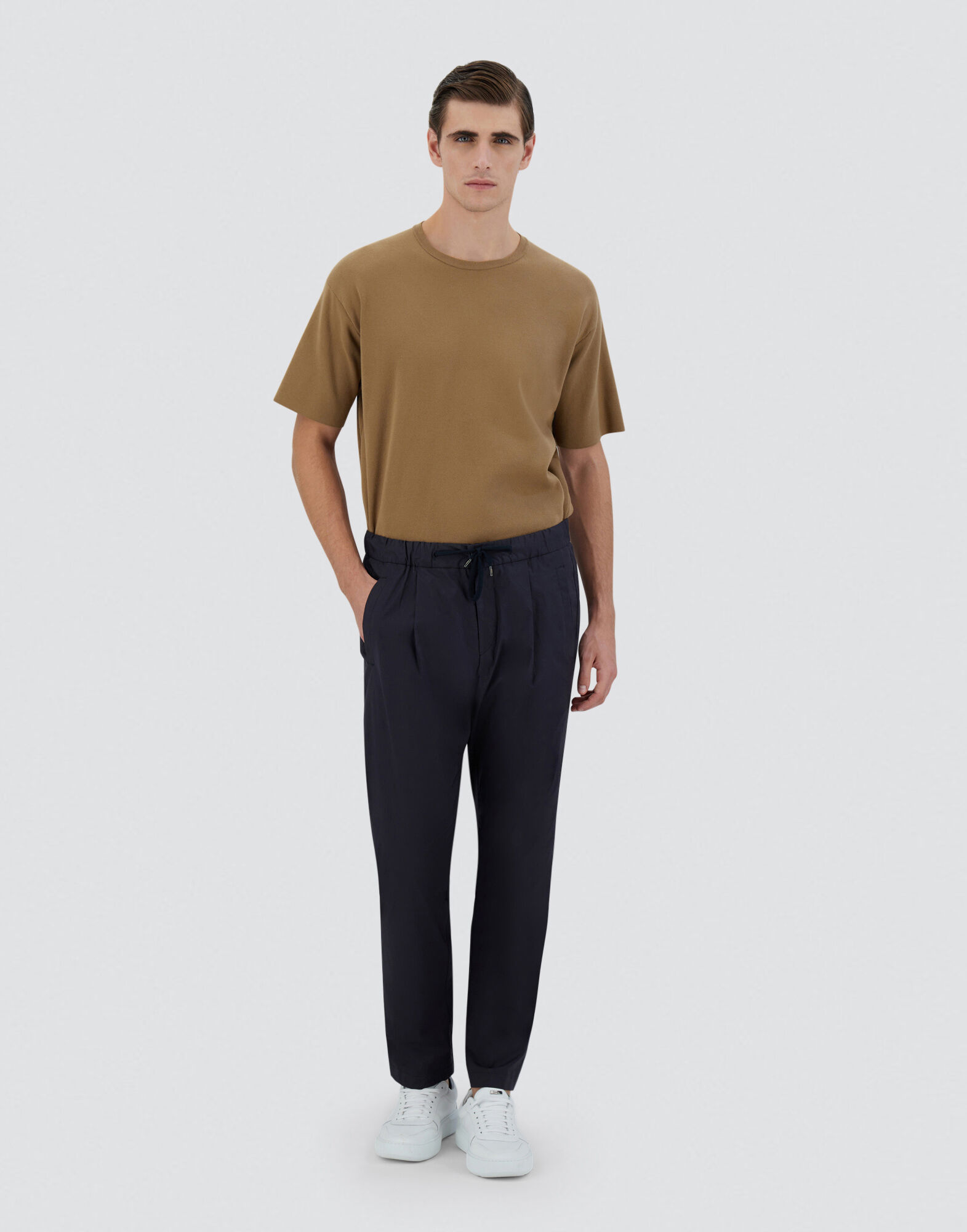 LIGHT COTTON STRETCH TROUSERS