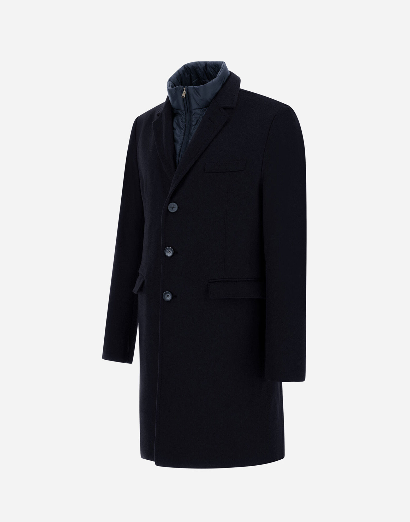 COAT IN PURE CASHMERE AND LINEN VELVET