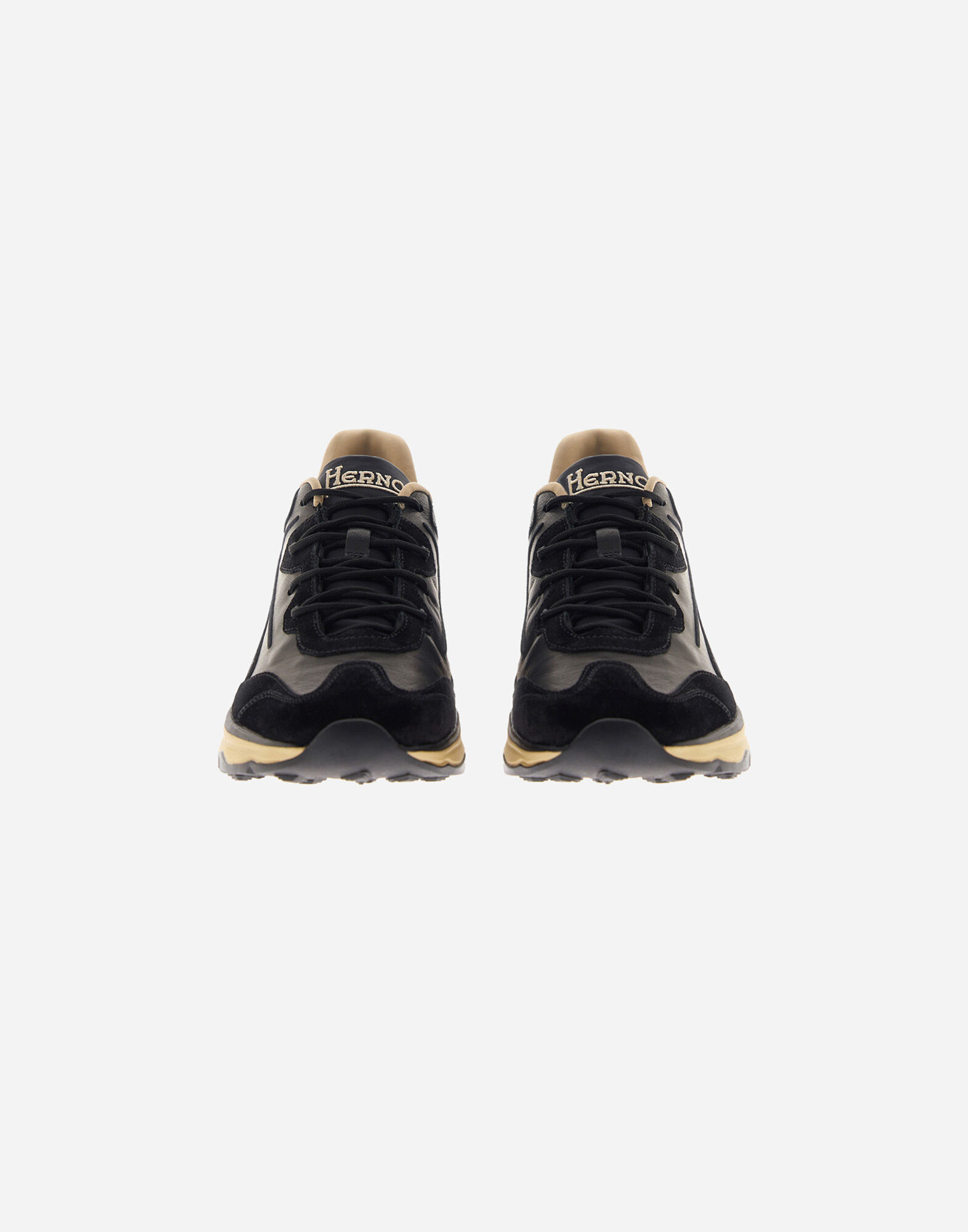 RUNNING TRAINERS IN SUEDE AND LEATHER
