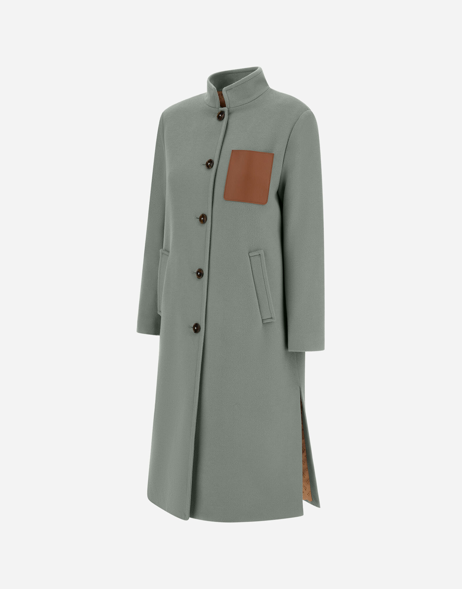 HIGH-NECK COAT IN LUXURY WOOL