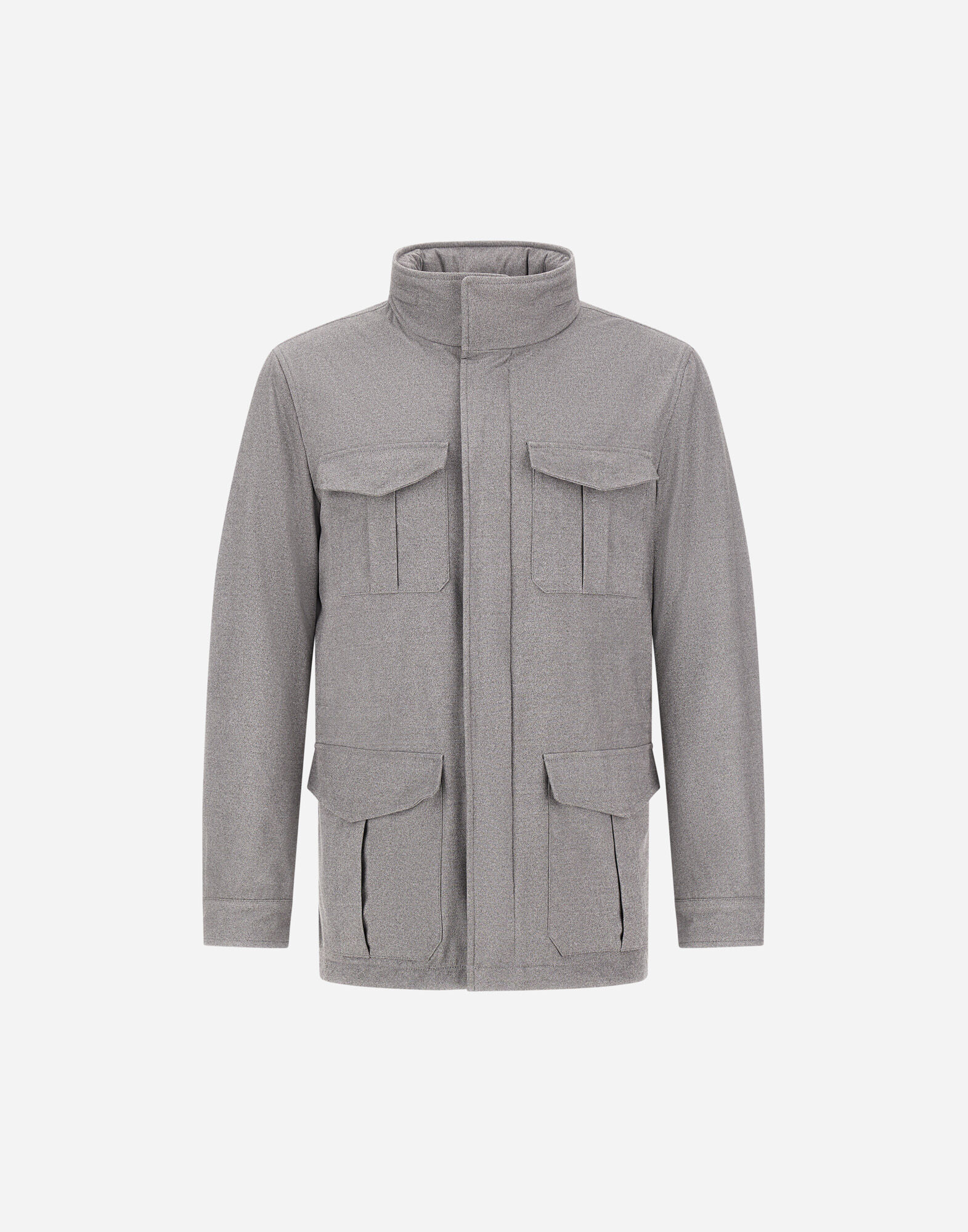 RESORT FIELD JACKET IN MELANGE SUEDE EFFECT