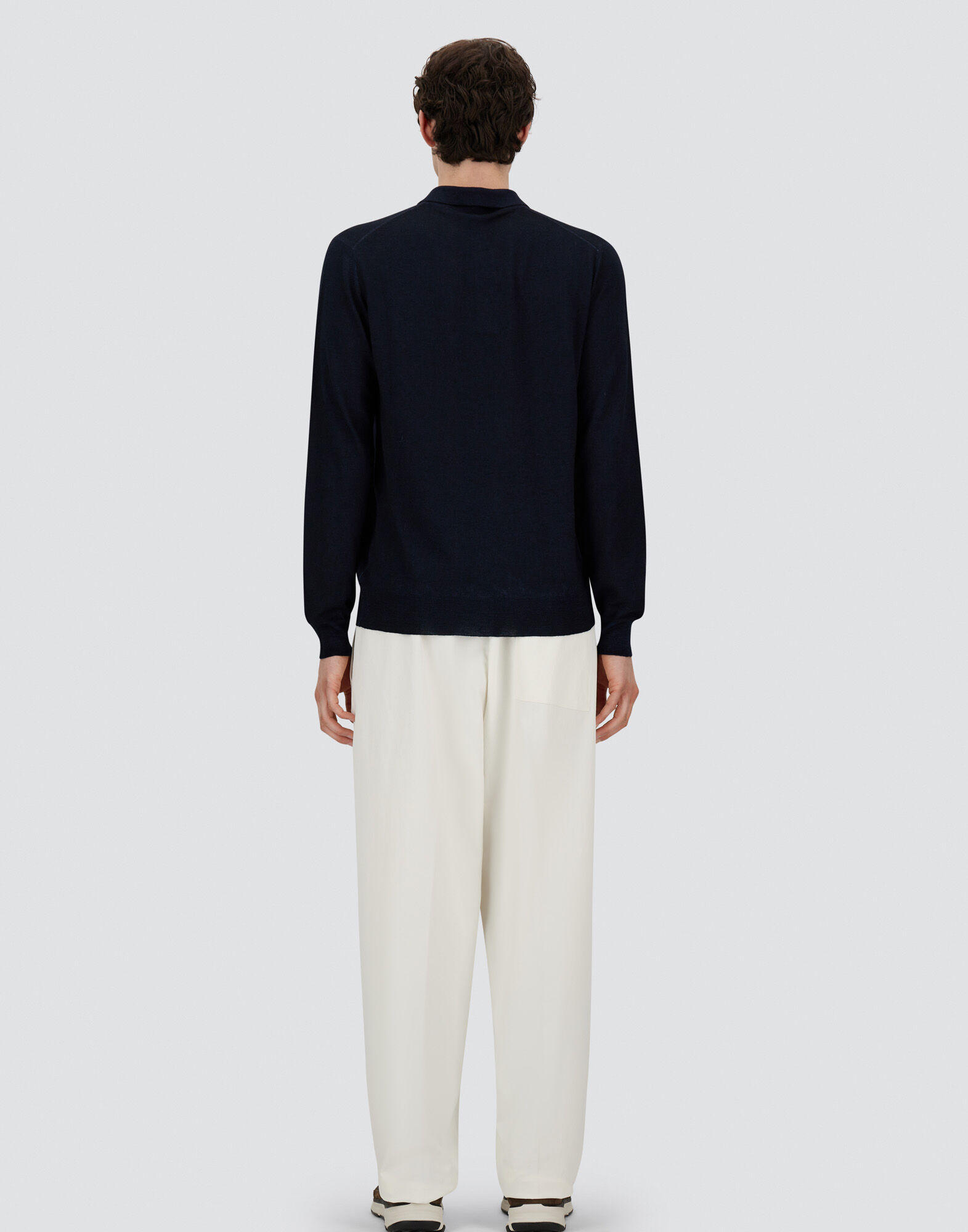 POLO SHIRT IN LIGHT MERINO WOOL