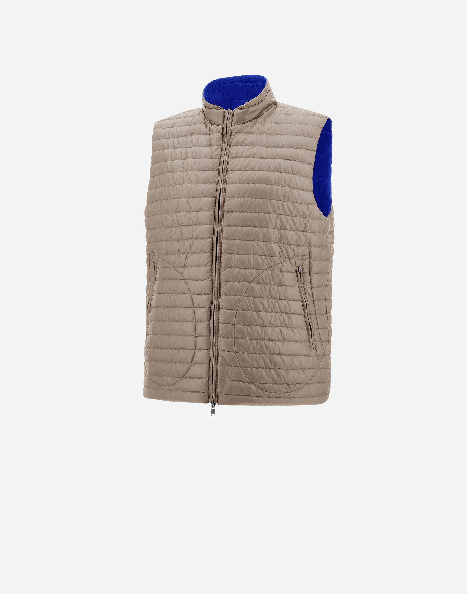 REVERSIBLE TWO-TONE WAISTCOAT IN NYLON ULTRALIGHT