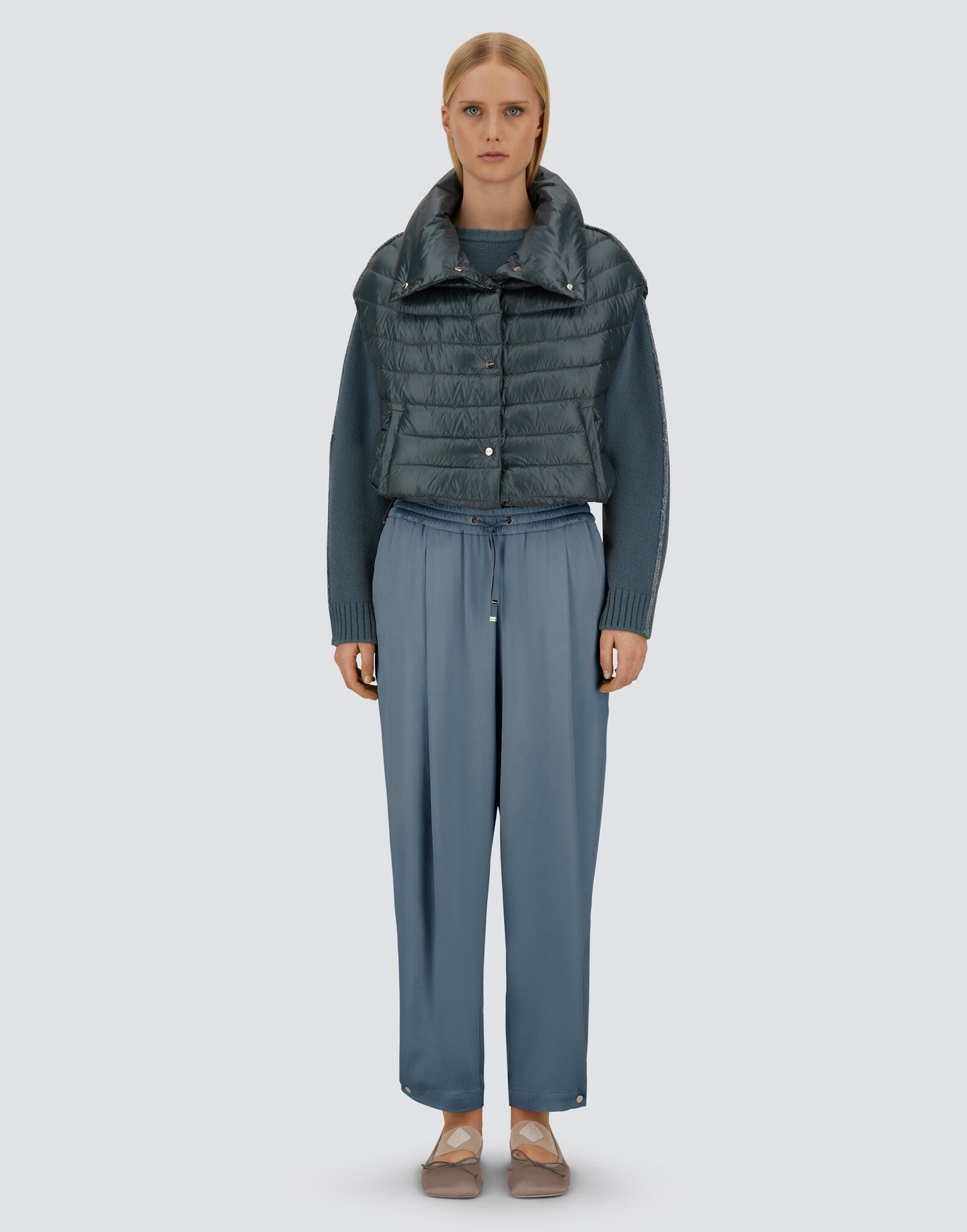 RESORT TROUSERS IN ENVERS SATIN