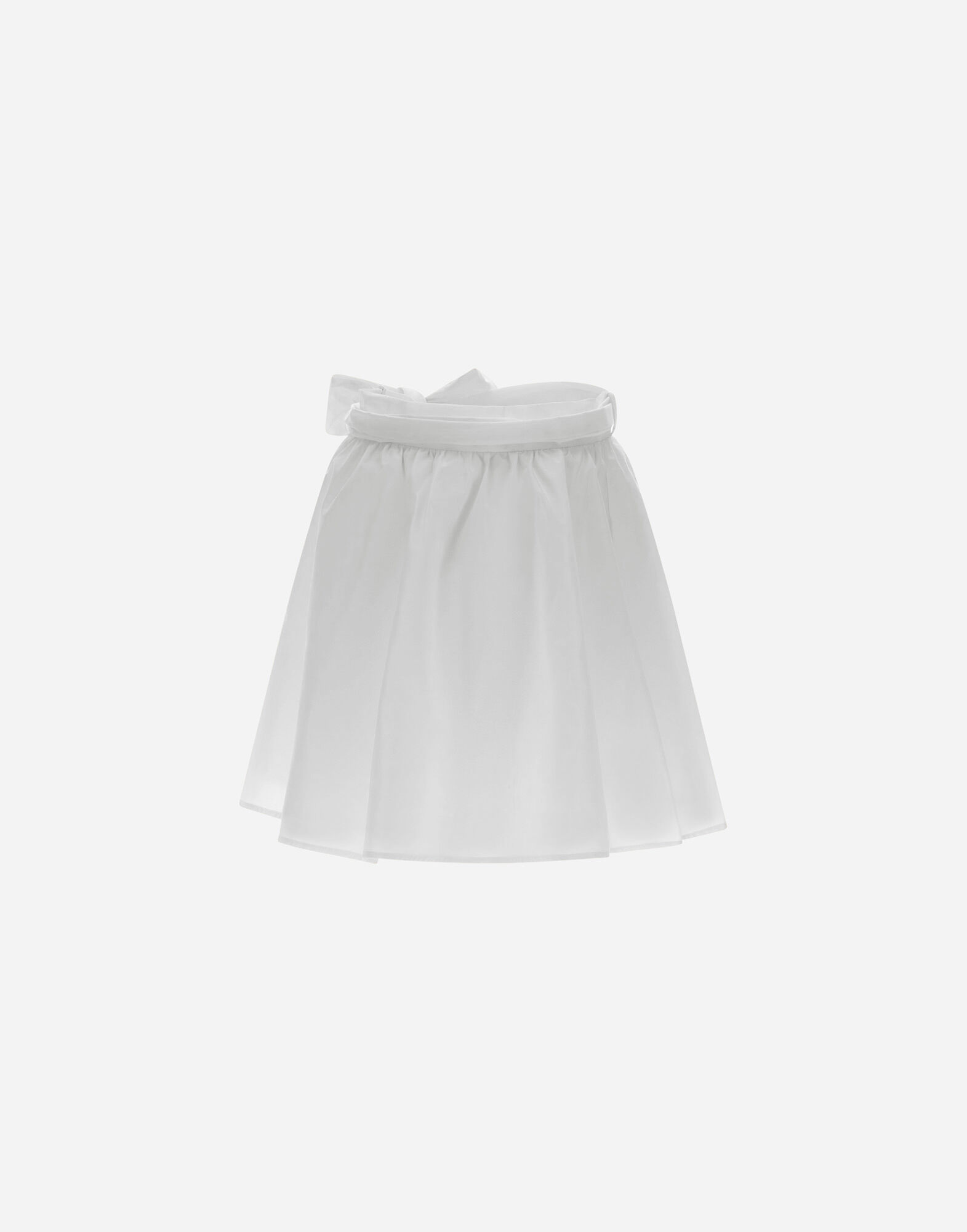 NEW TECHNO TAFFETA SKIRT