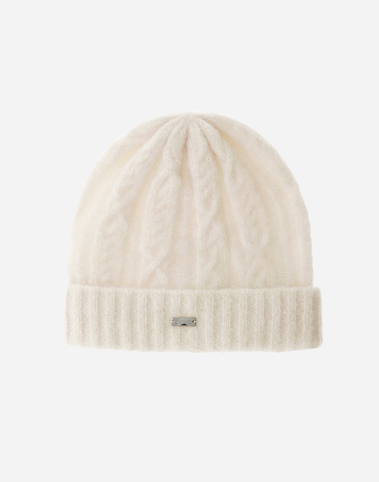 RESORT BEANIE IN CABLE KNIT ALPACA WOOL