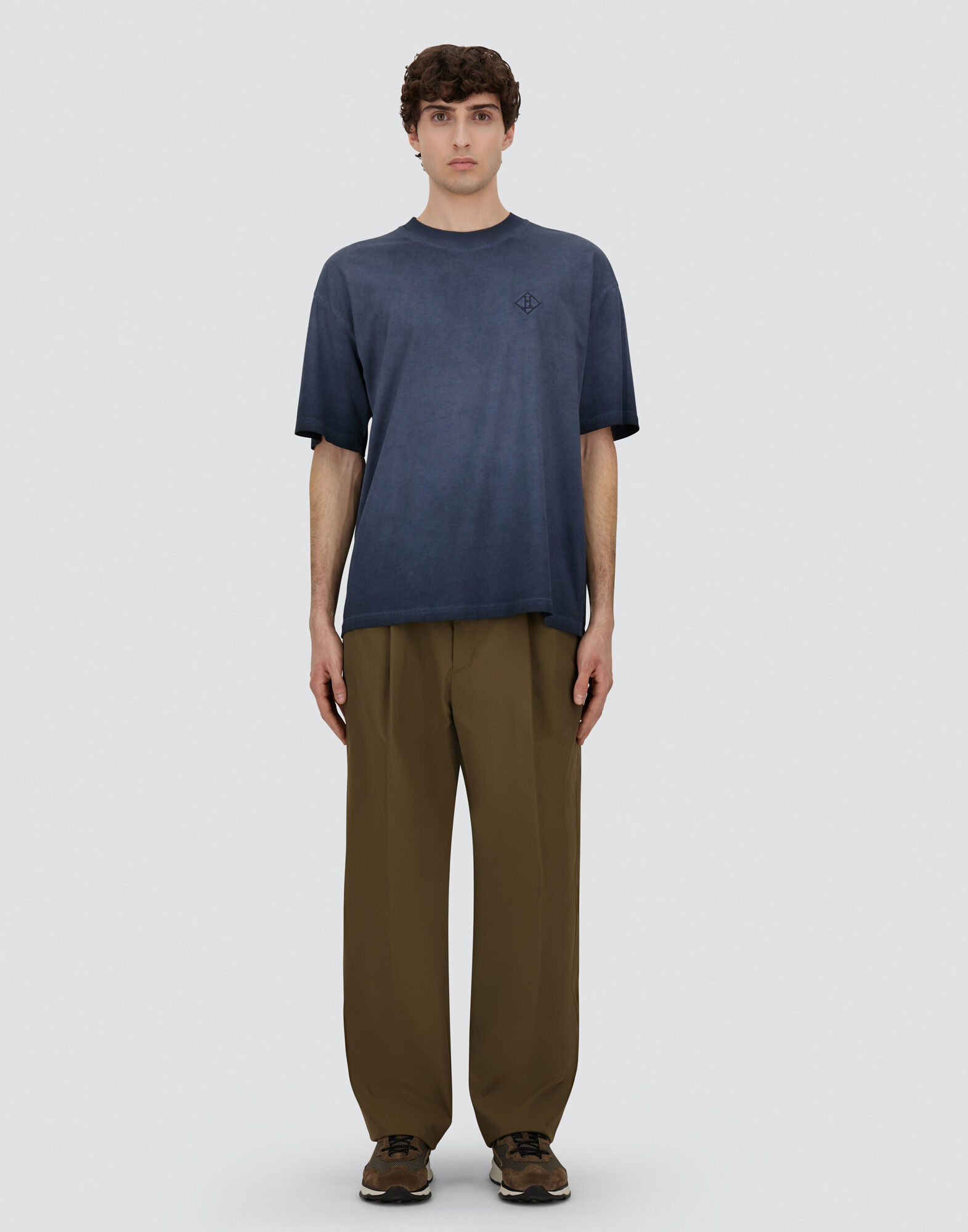 T-SHIRT IN MELANGE COTTON JERSEY